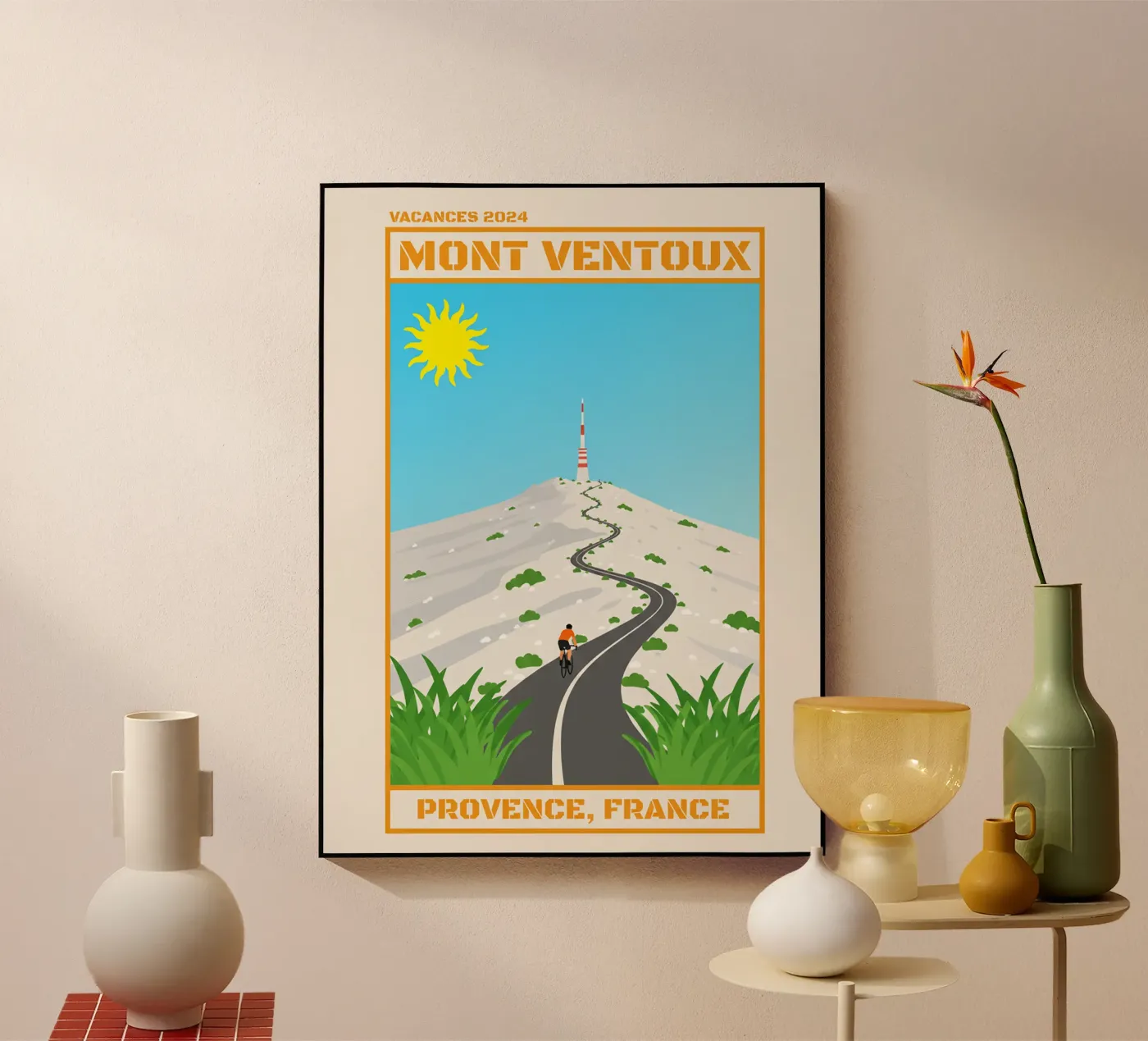 Mont Ventoux acrylic glass by Illustrated Memories