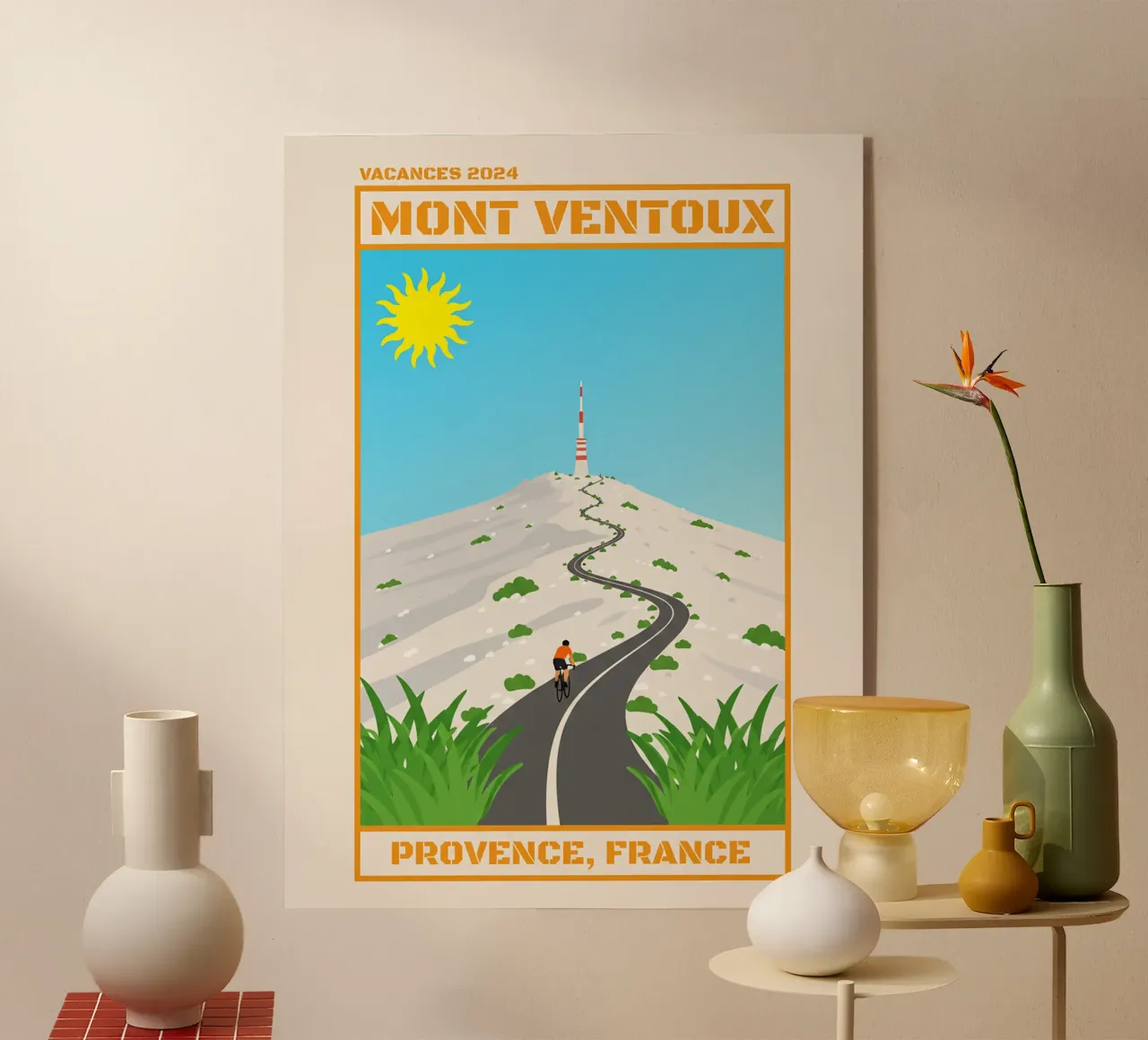 Mont Ventoux plexiglass da Illustrated Memories