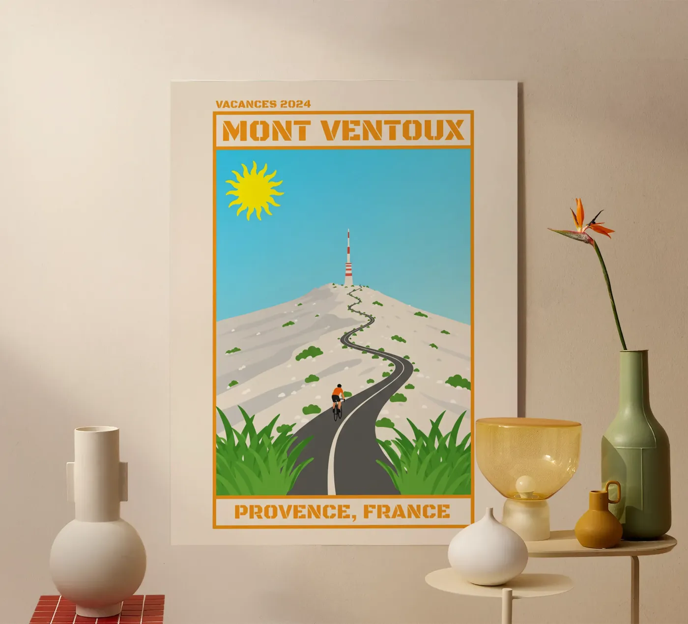 Mont Ventoux acrylic glass by Illustrated Memories