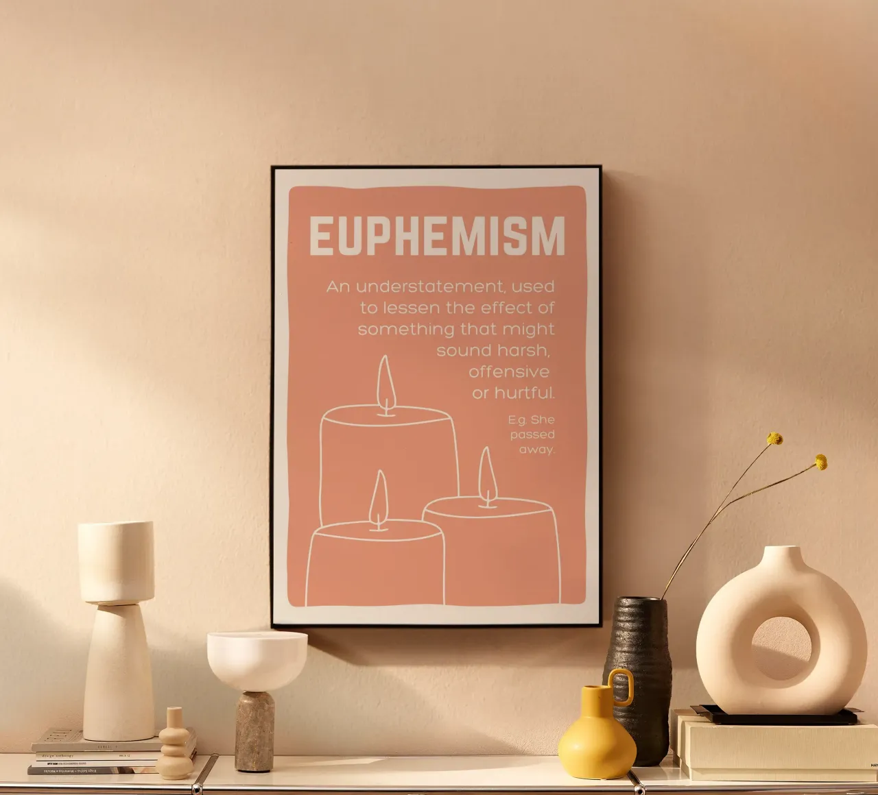 EUPHEMISM plexiglass da Daily Motivation