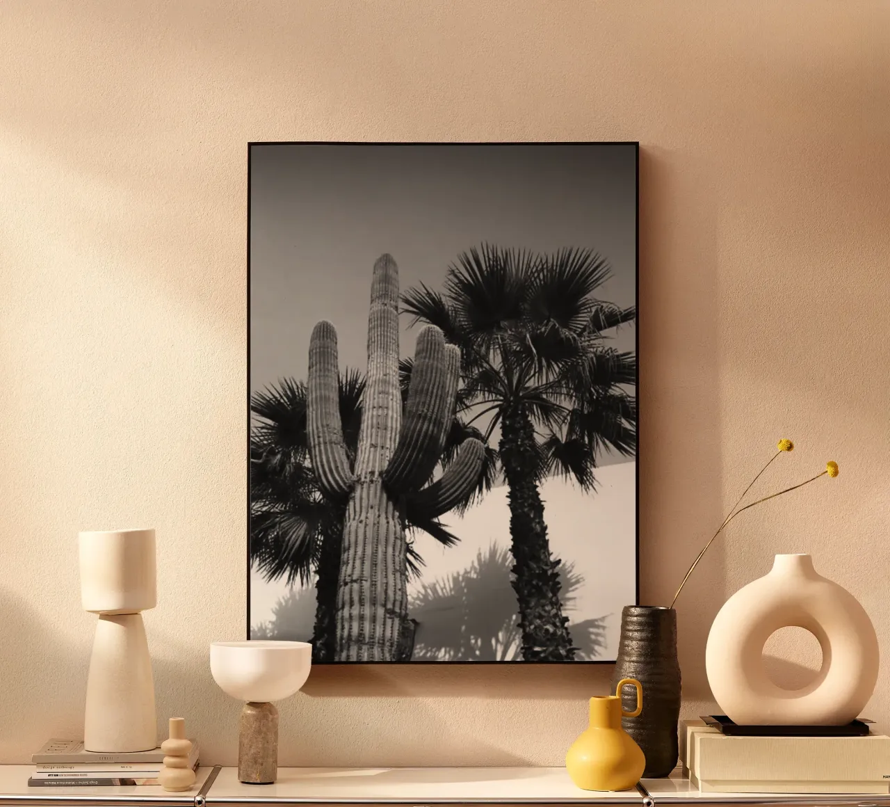 CACTUS and PALM TREE BW plexiglass da PERSIE