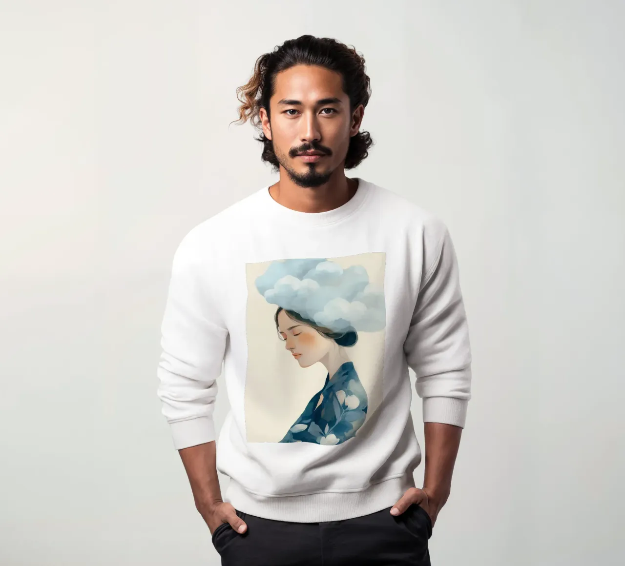 Clouded Thoughts felpa da softsoul