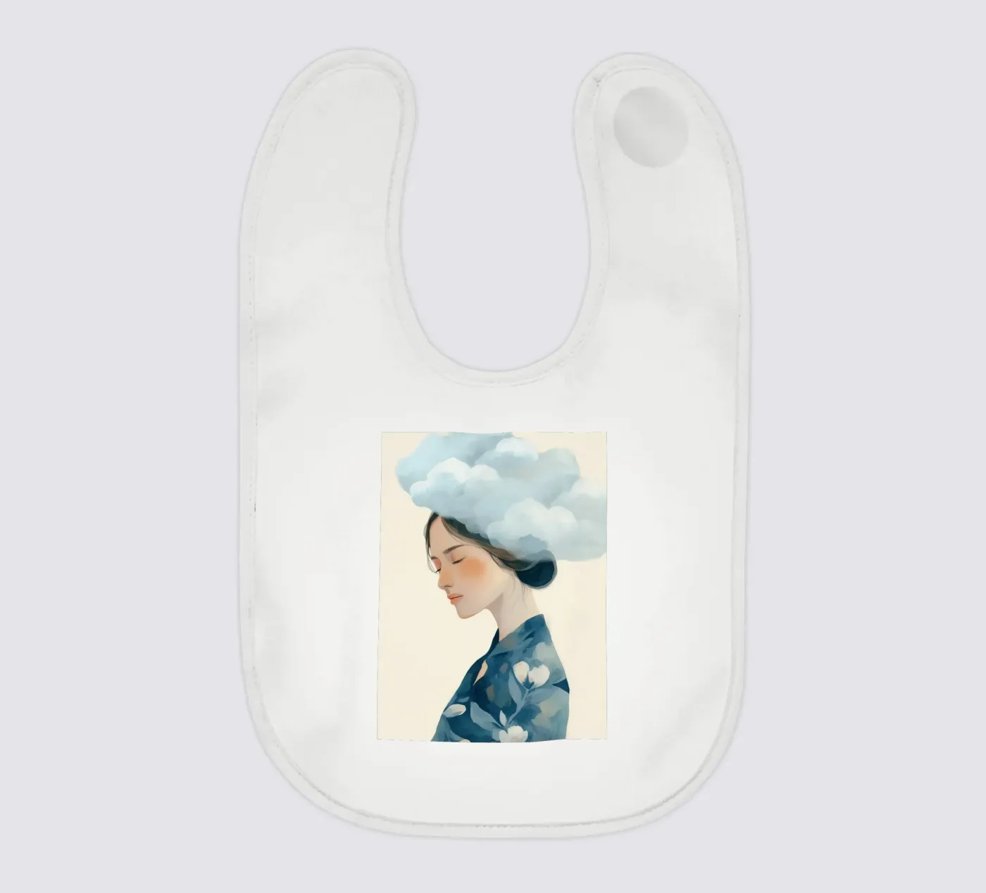 Clouded Thoughts Babylätzchen von softsoul