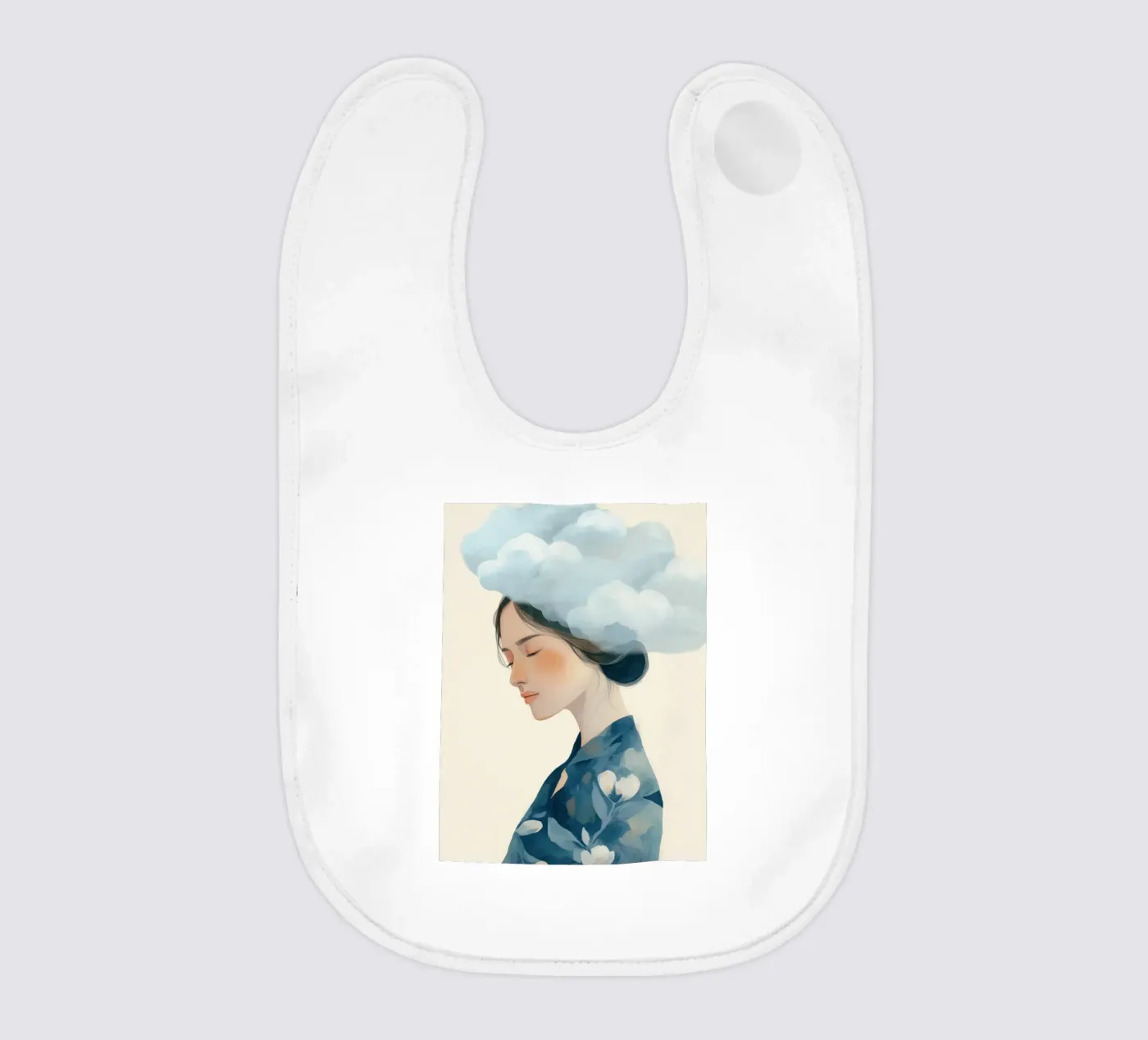 Clouded Thoughts Babylätzchen von softsoul