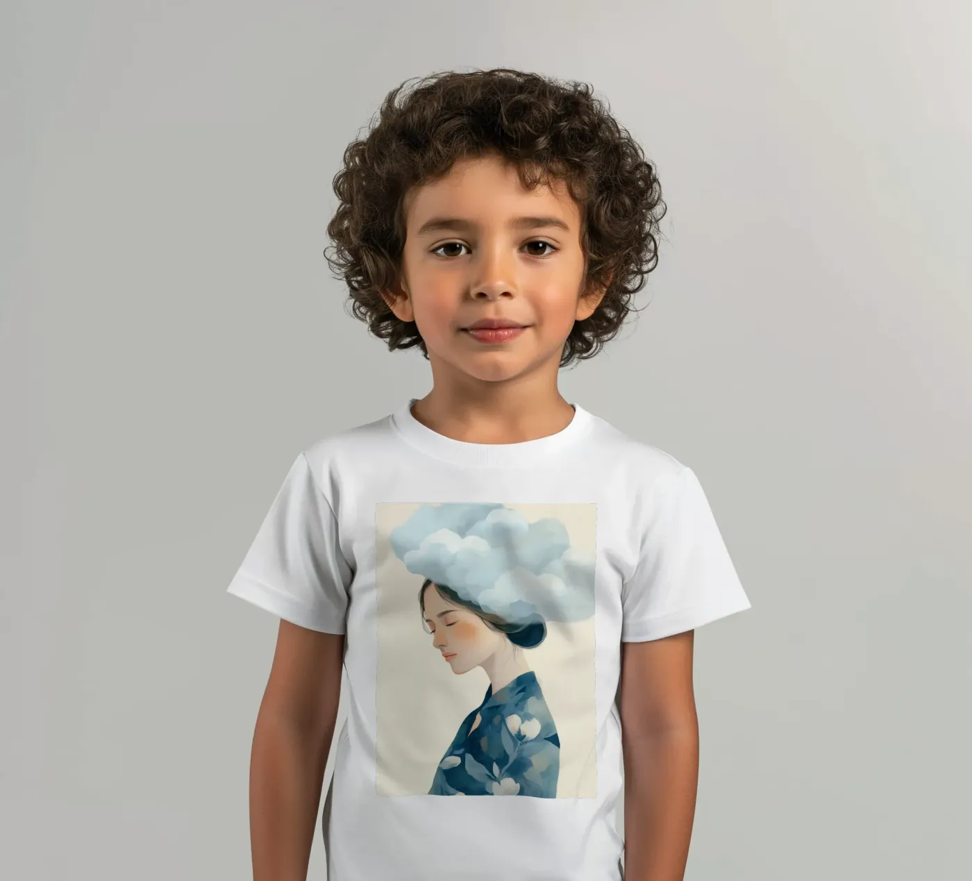 Clouded Thoughts kinder t-shirt van softsoul