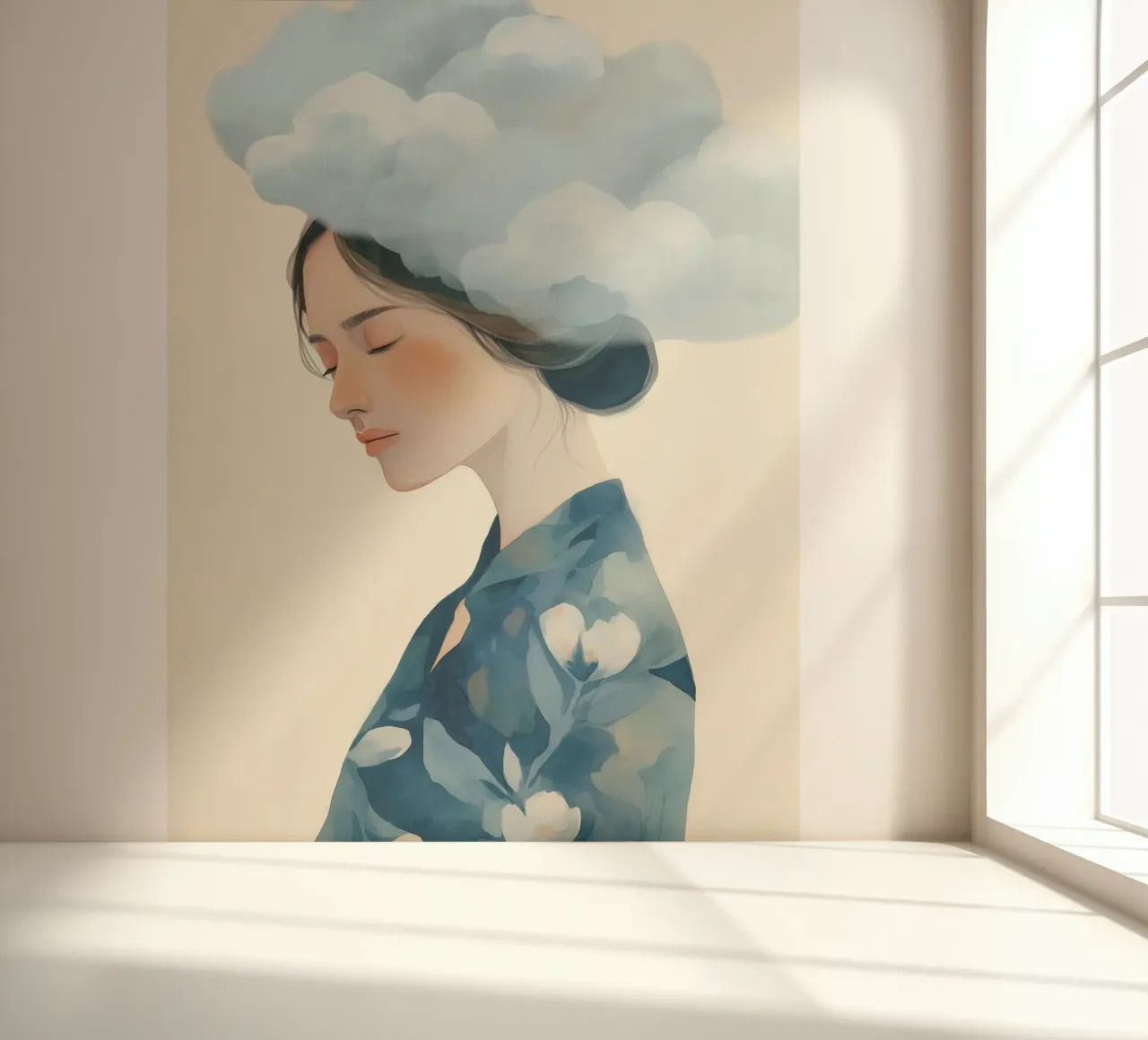 Clouded Thoughts fotobehang van softsoul