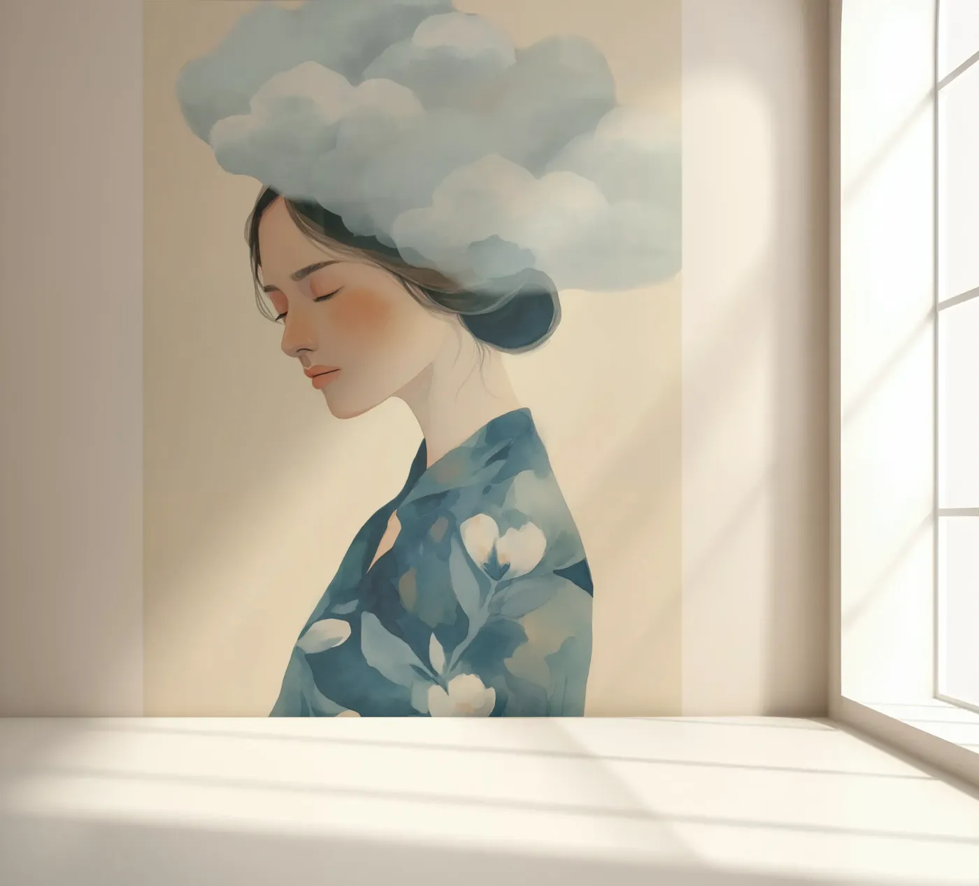 Clouded Thoughts fotobehang van softsoul