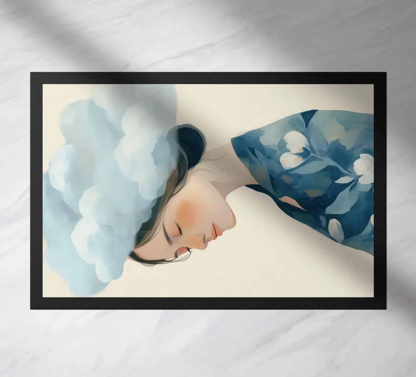 Clouded Thoughts Fußmatte von softsoul