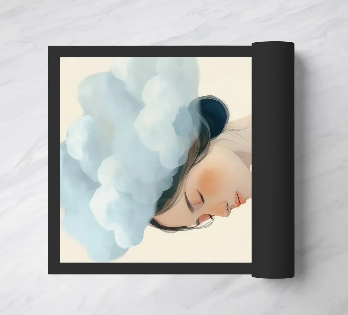 Clouded Thoughts Fußmatte von softsoul