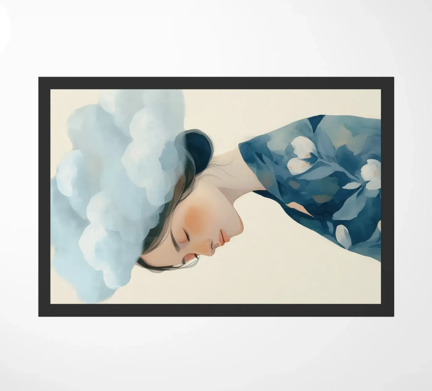 Clouded Thoughts Fußmatte von softsoul