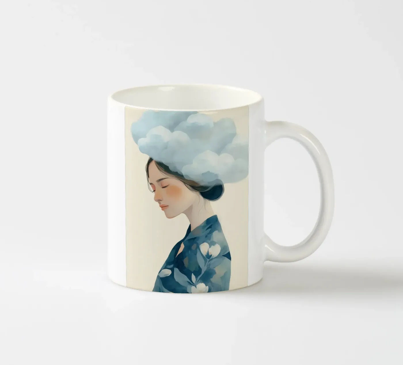 Clouded Thoughts ceramic mug by softsoul