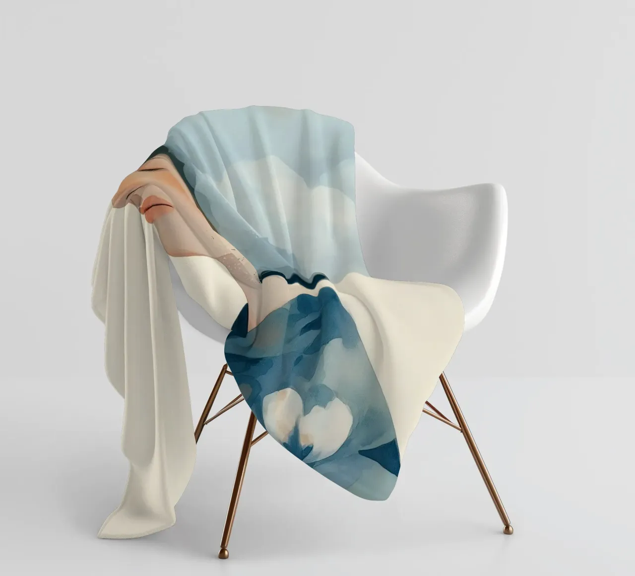 Clouded Thoughts Fleecedecke von softsoul