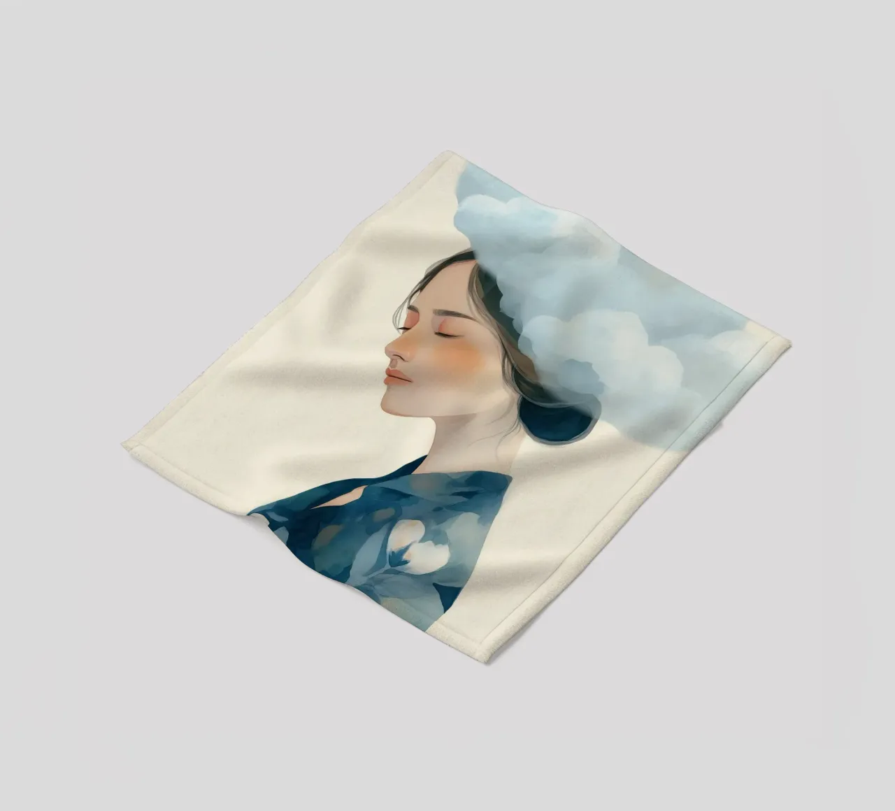 Clouded Thoughts Fleecedecke von softsoul