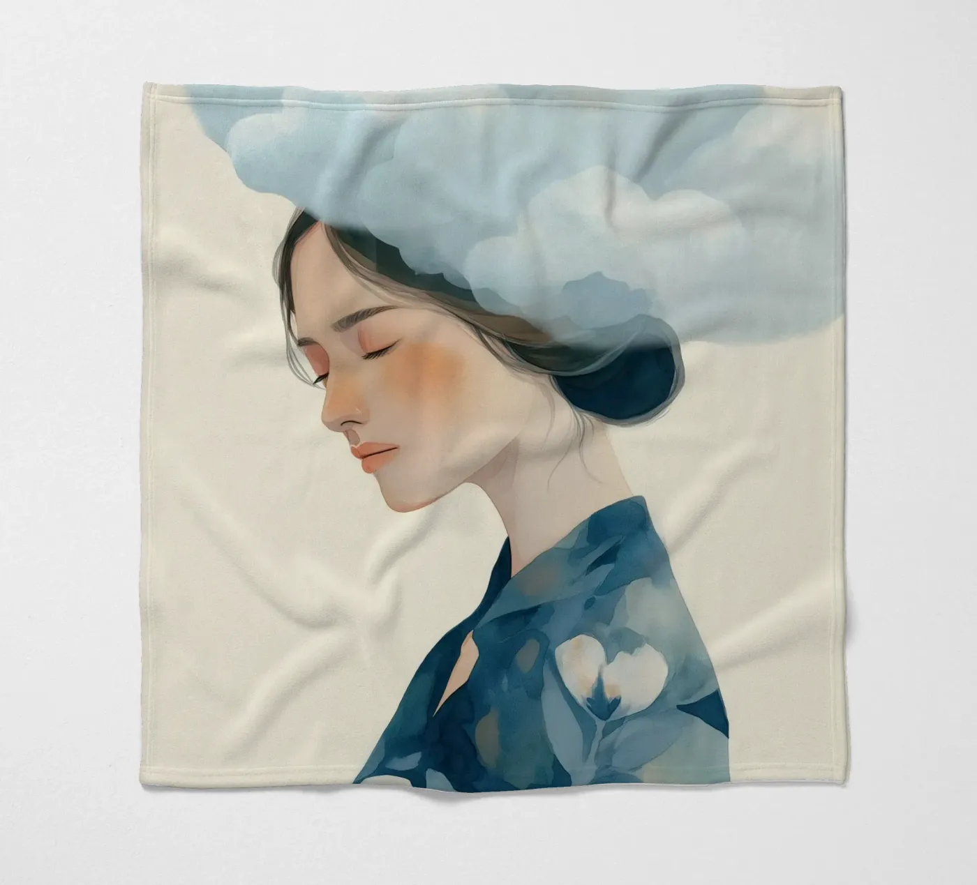 Clouded Thoughts plaid polaire de softsoul