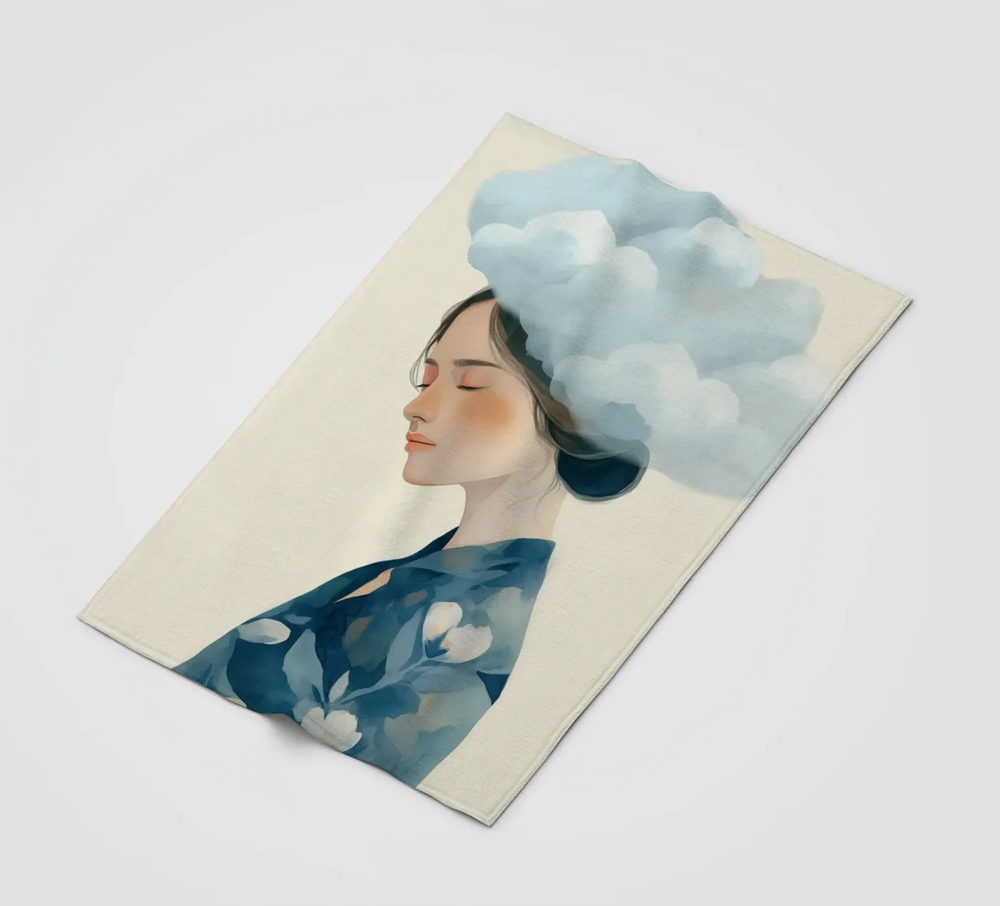 Clouded Thoughts Fleecedecke von softsoul