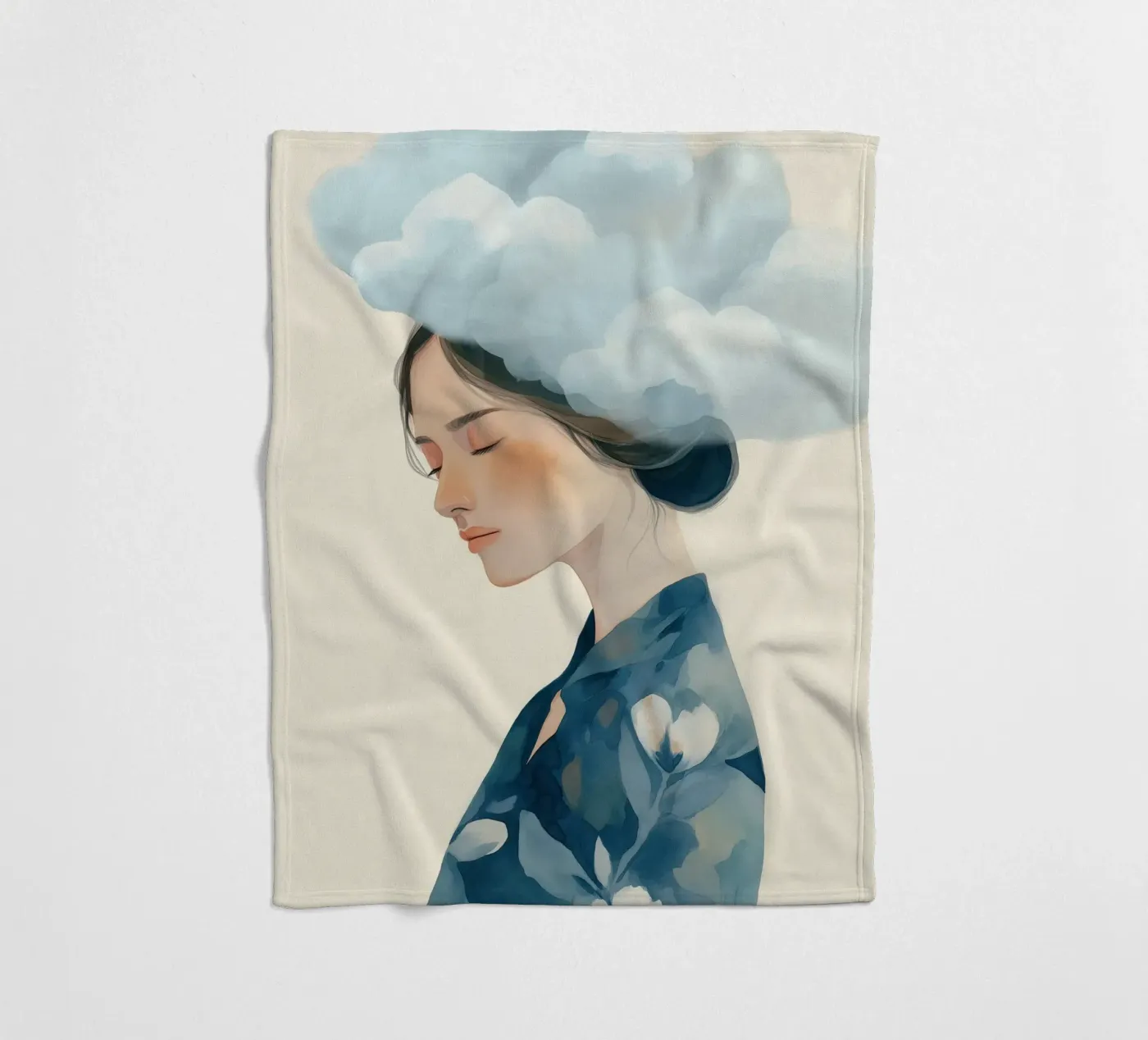 Clouded Thoughts Fleecedecke von softsoul
