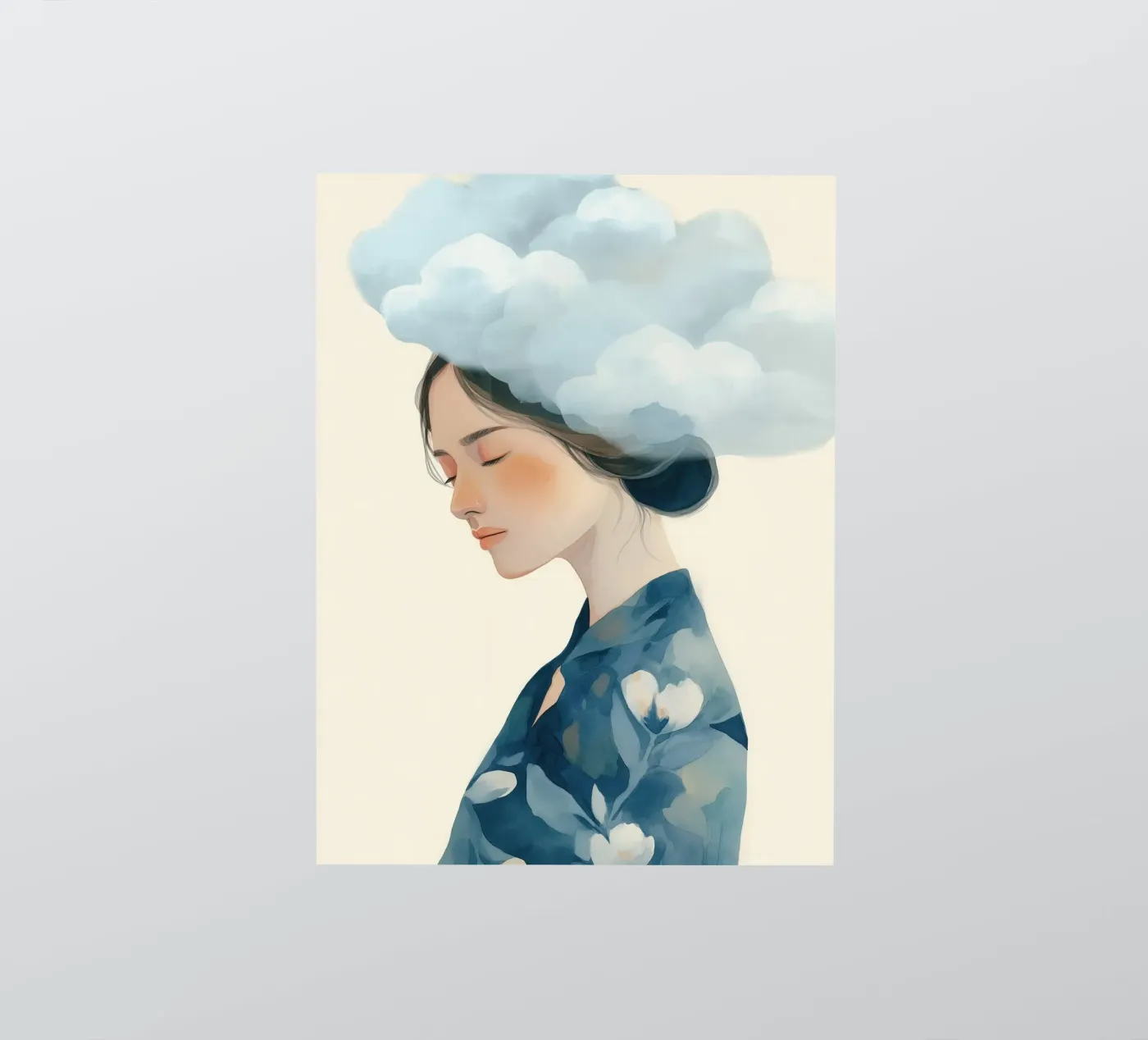 Clouded Thoughts sticker by softsoul