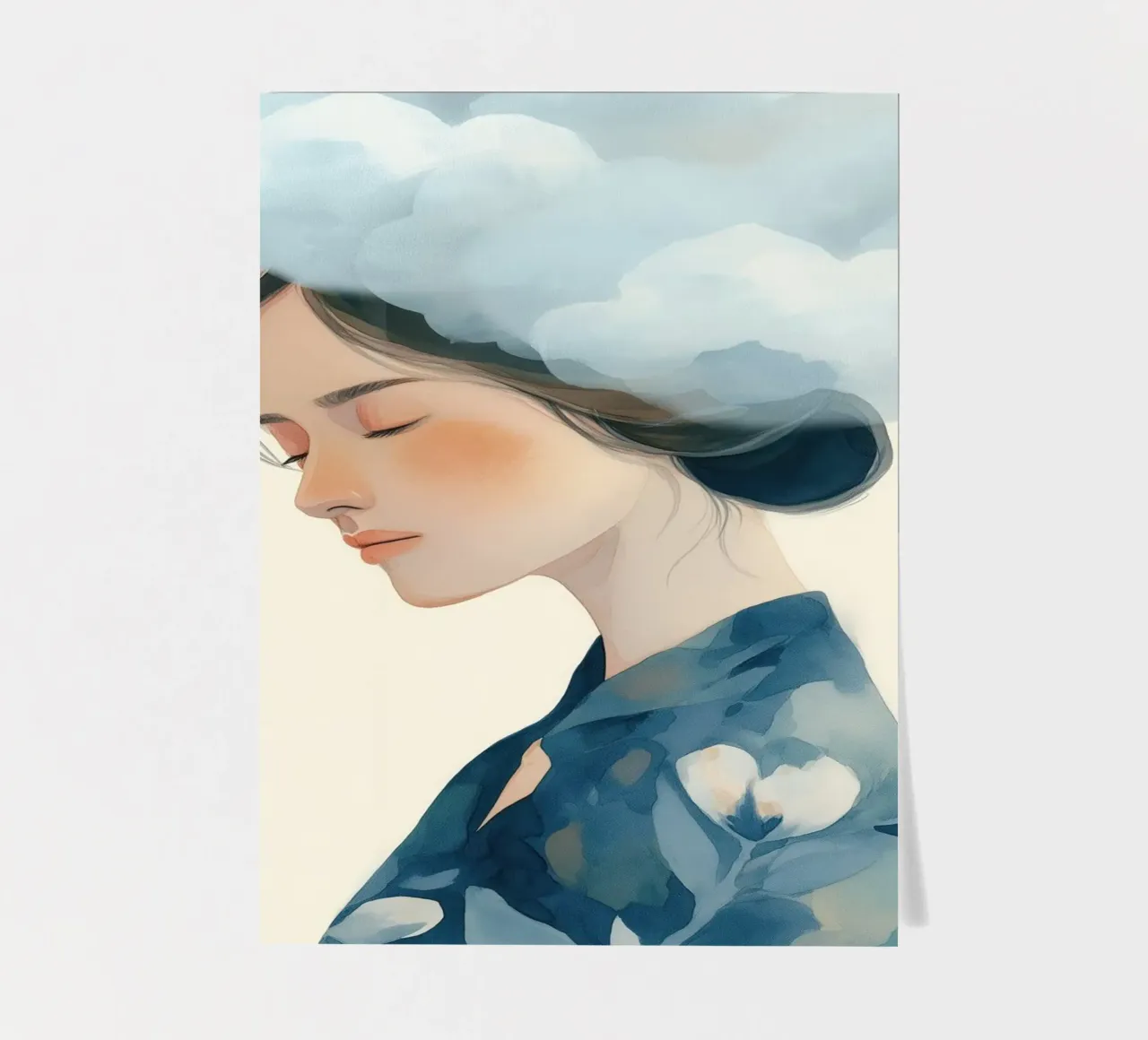 Clouded Thoughts sticker sheet by softsoul