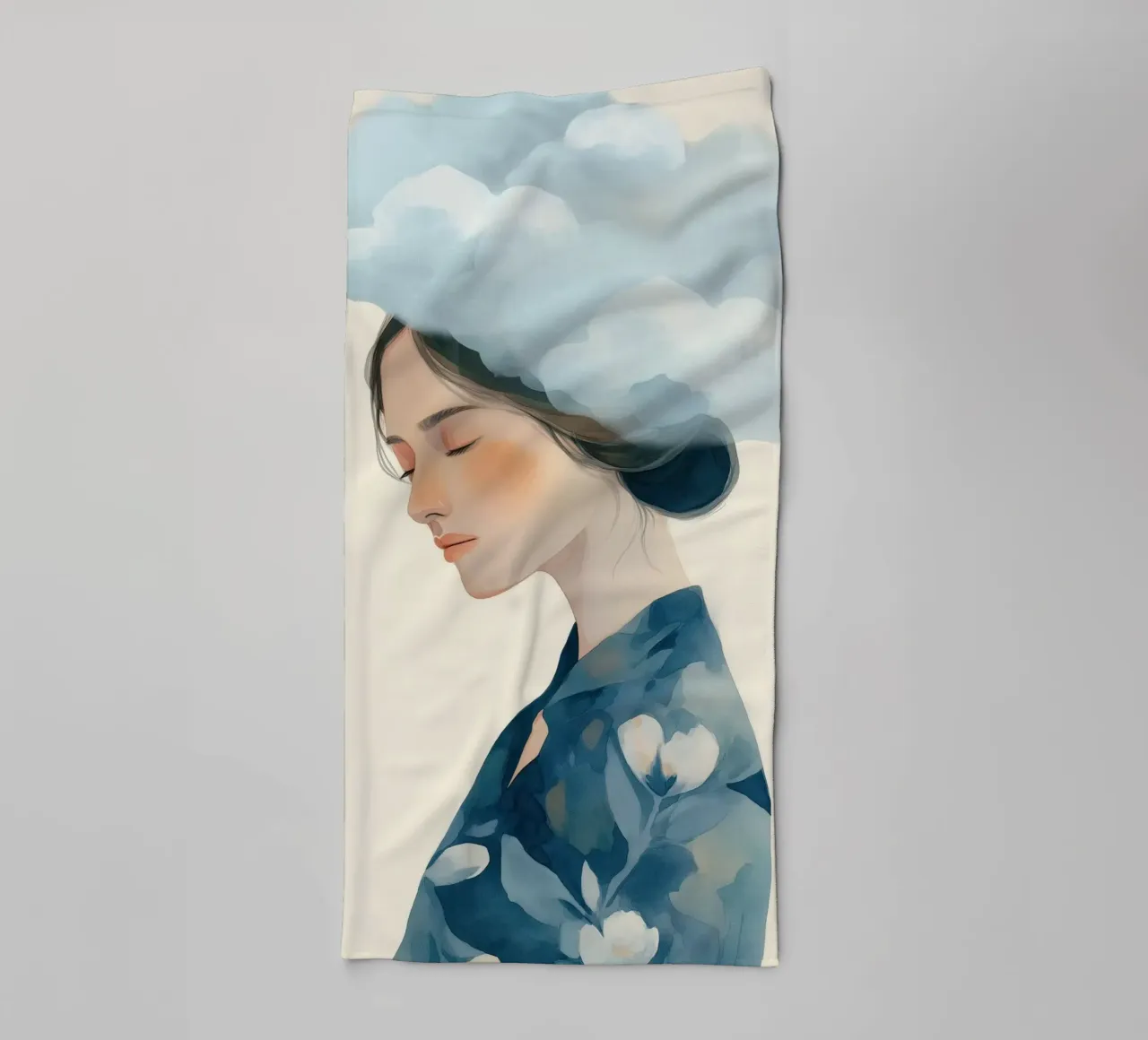 Clouded Thoughts towel by softsoul