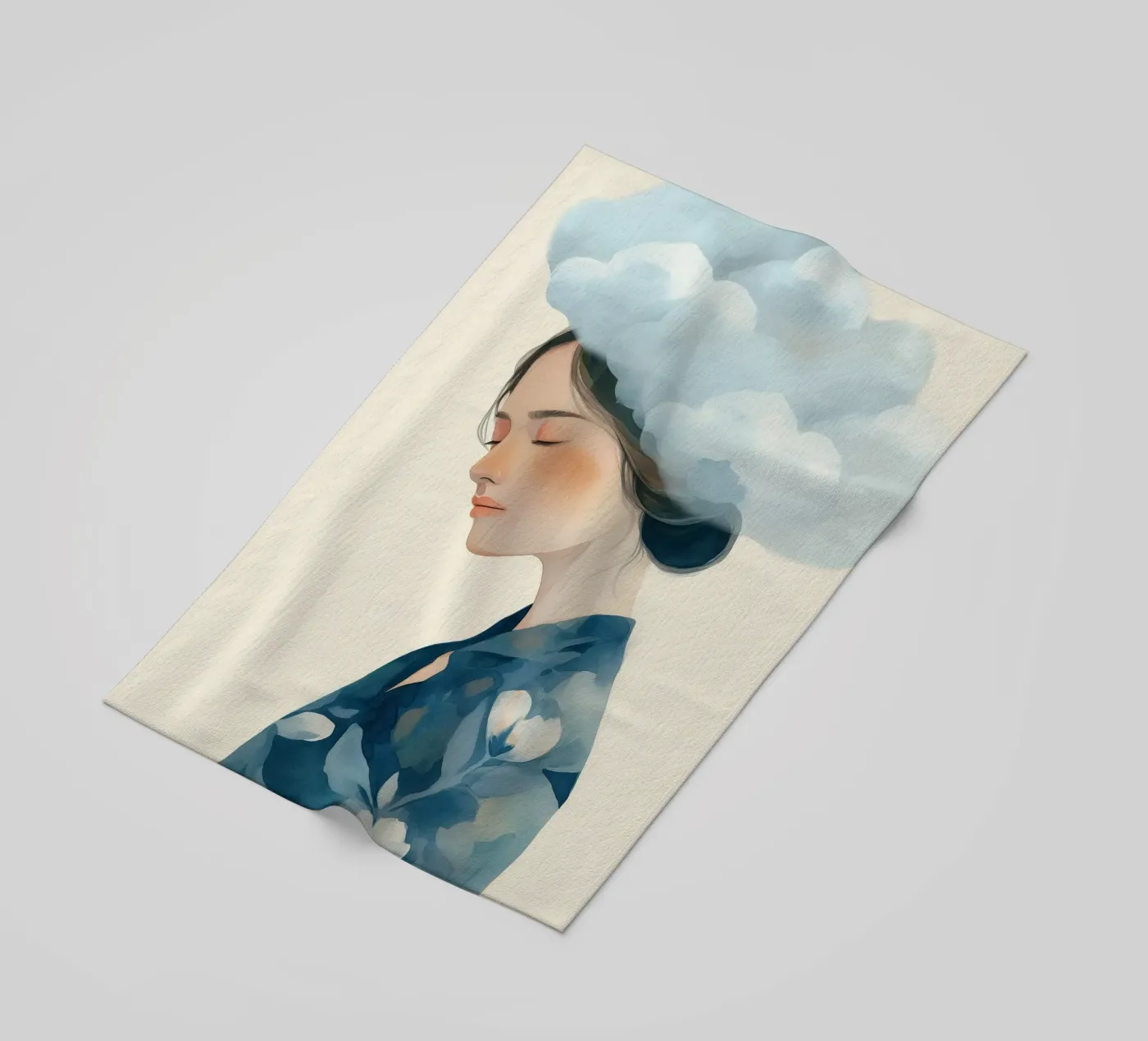 Clouded Thoughts Strandtuch von softsoul