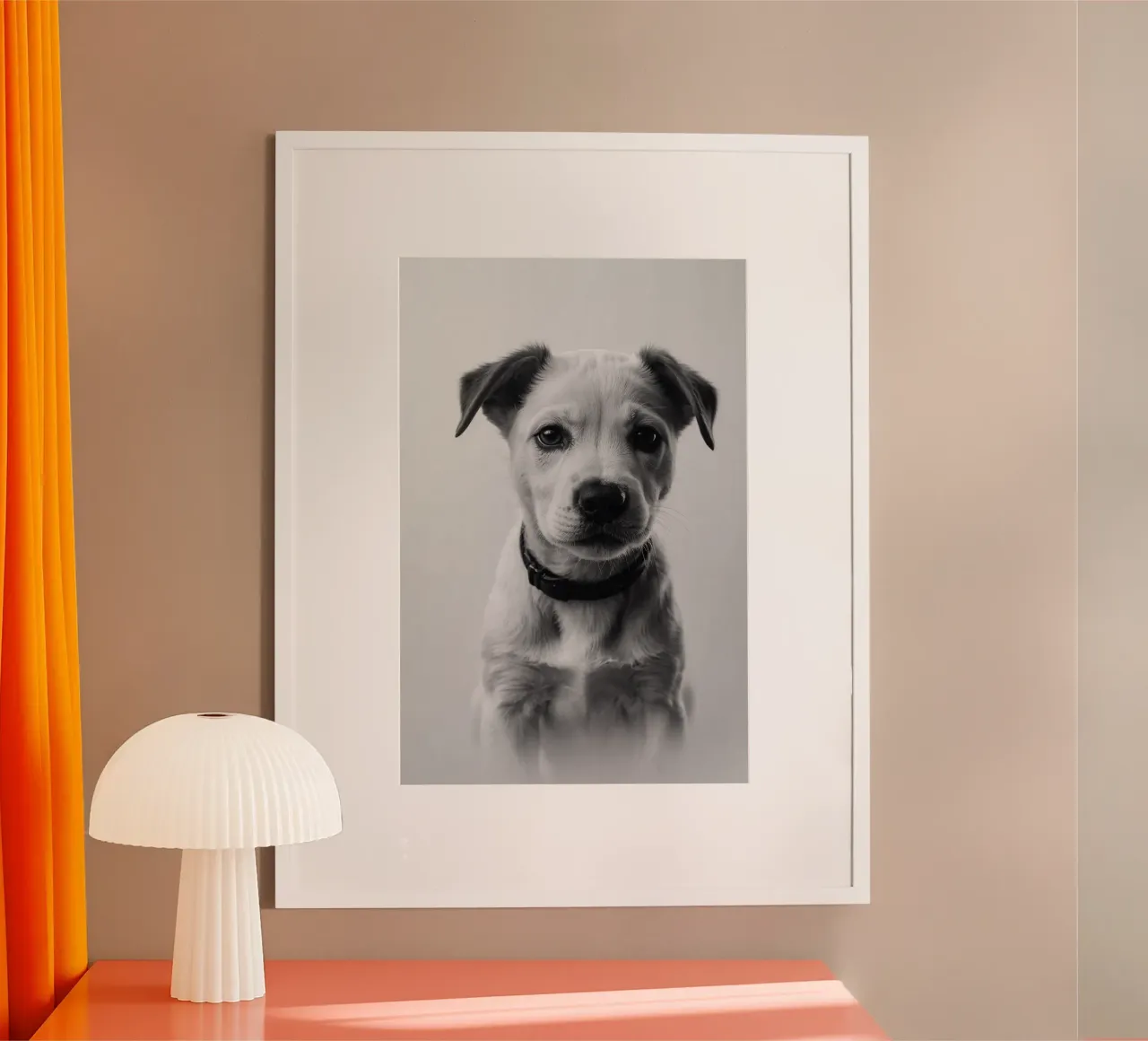 Occhi di cucciolo in bianco e nero | Werk 36 carta hahnemühle da Paws & Portraits