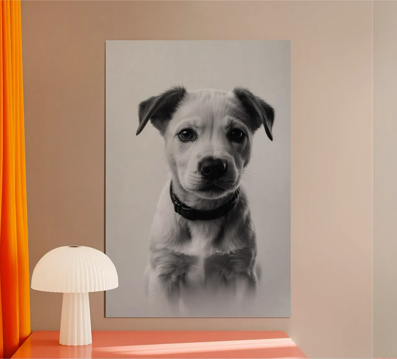 Occhi di cucciolo in bianco e nero | Werk 36 carta hahnemühle da Paws & Portraits