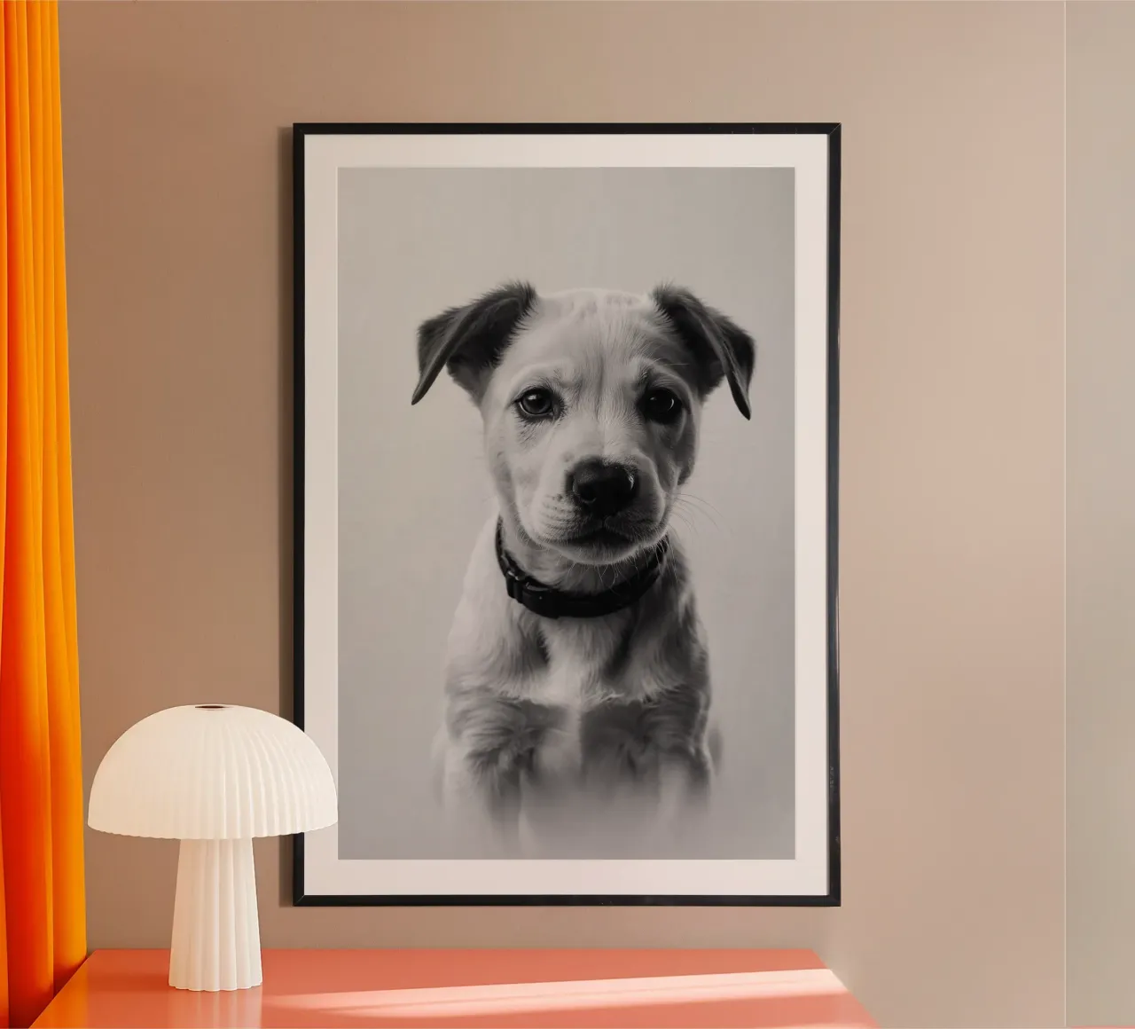 Occhi di cucciolo in bianco e nero | Werk 36 carta hahnemühle da Paws & Portraits