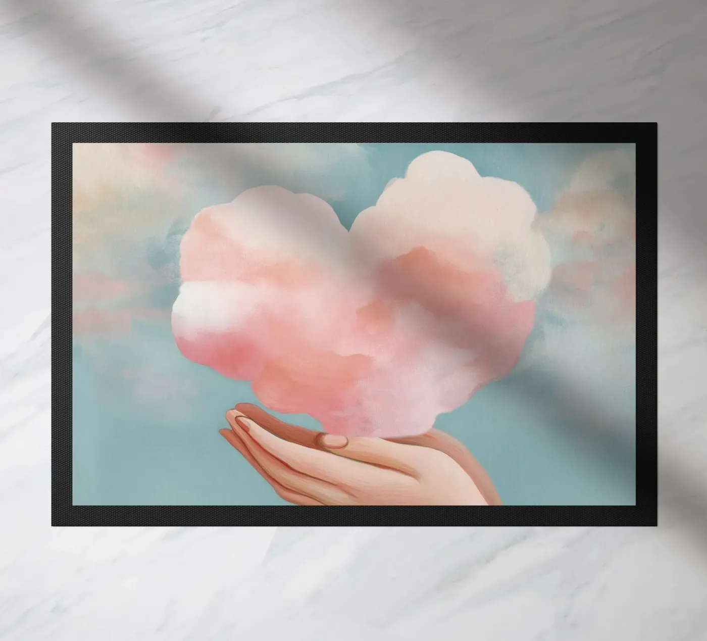Cloud Heart Fußmatte von softsoul