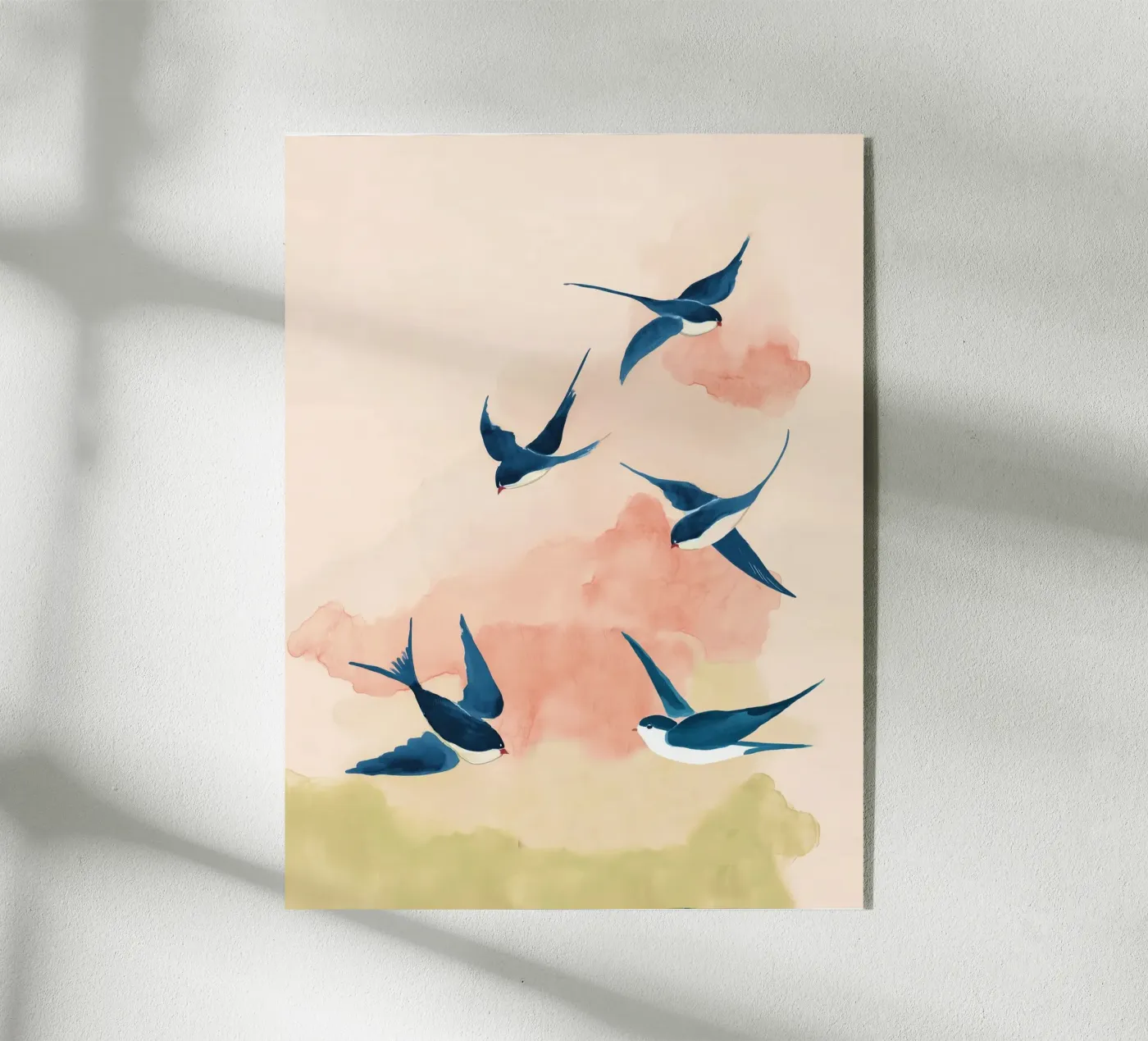 Swallows in Soft Flight plexiglass da softsoul