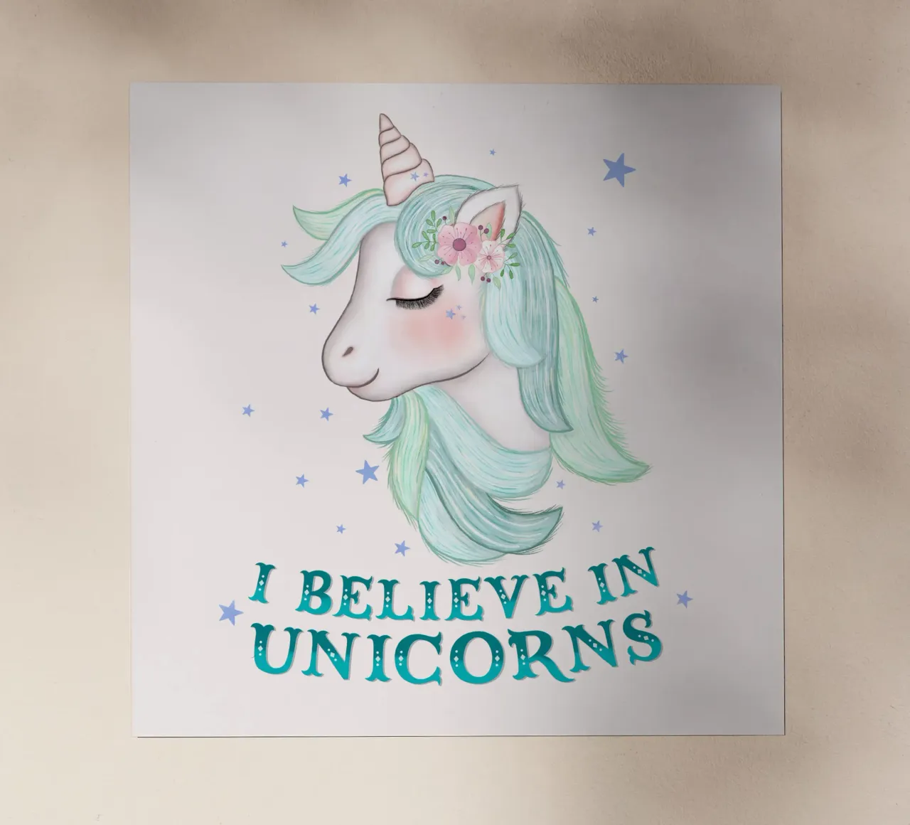Unicorni: ci credo. pellicola backlit da CalliLetters