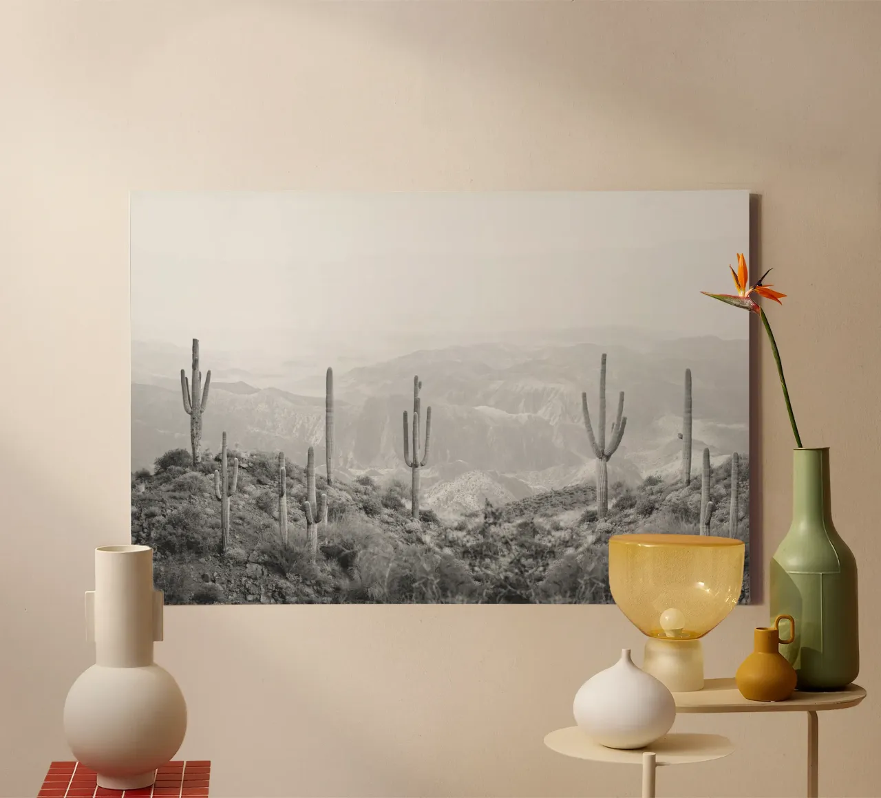 Cactus occidentale tela con Cornice a cassetta da Kathrin Pienaar