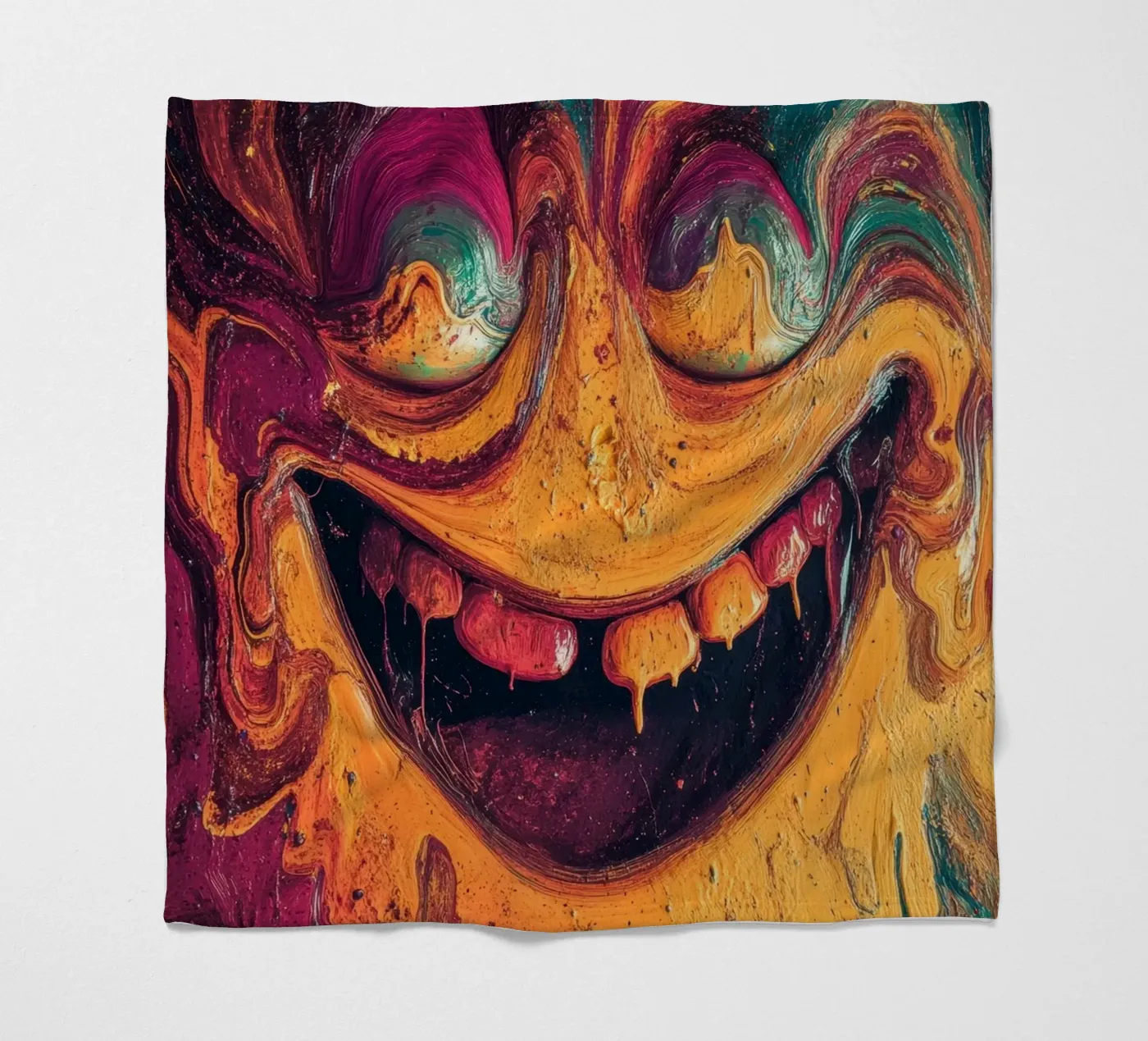 Grin fleecedeken van Art Unleashed