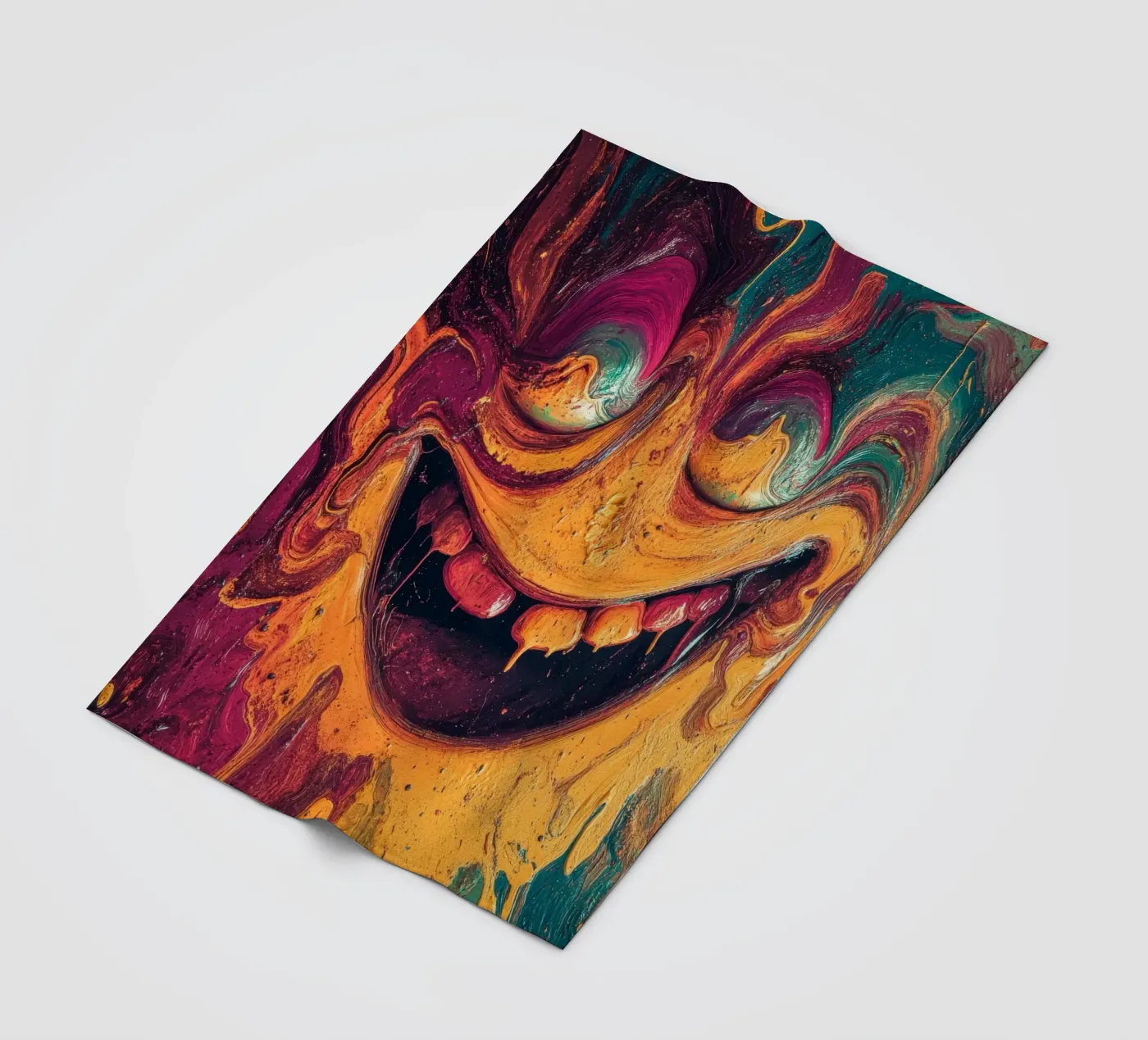 Grin fleecedeken van Art Unleashed