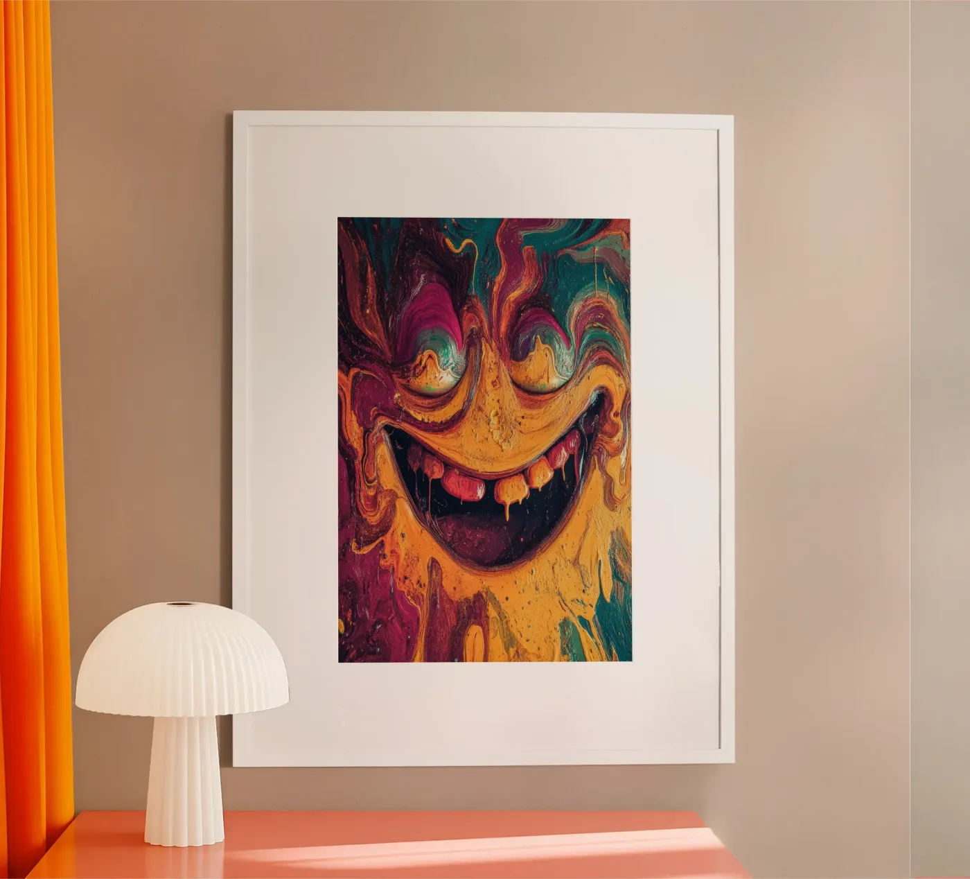 Grin poster van Art Unleashed
