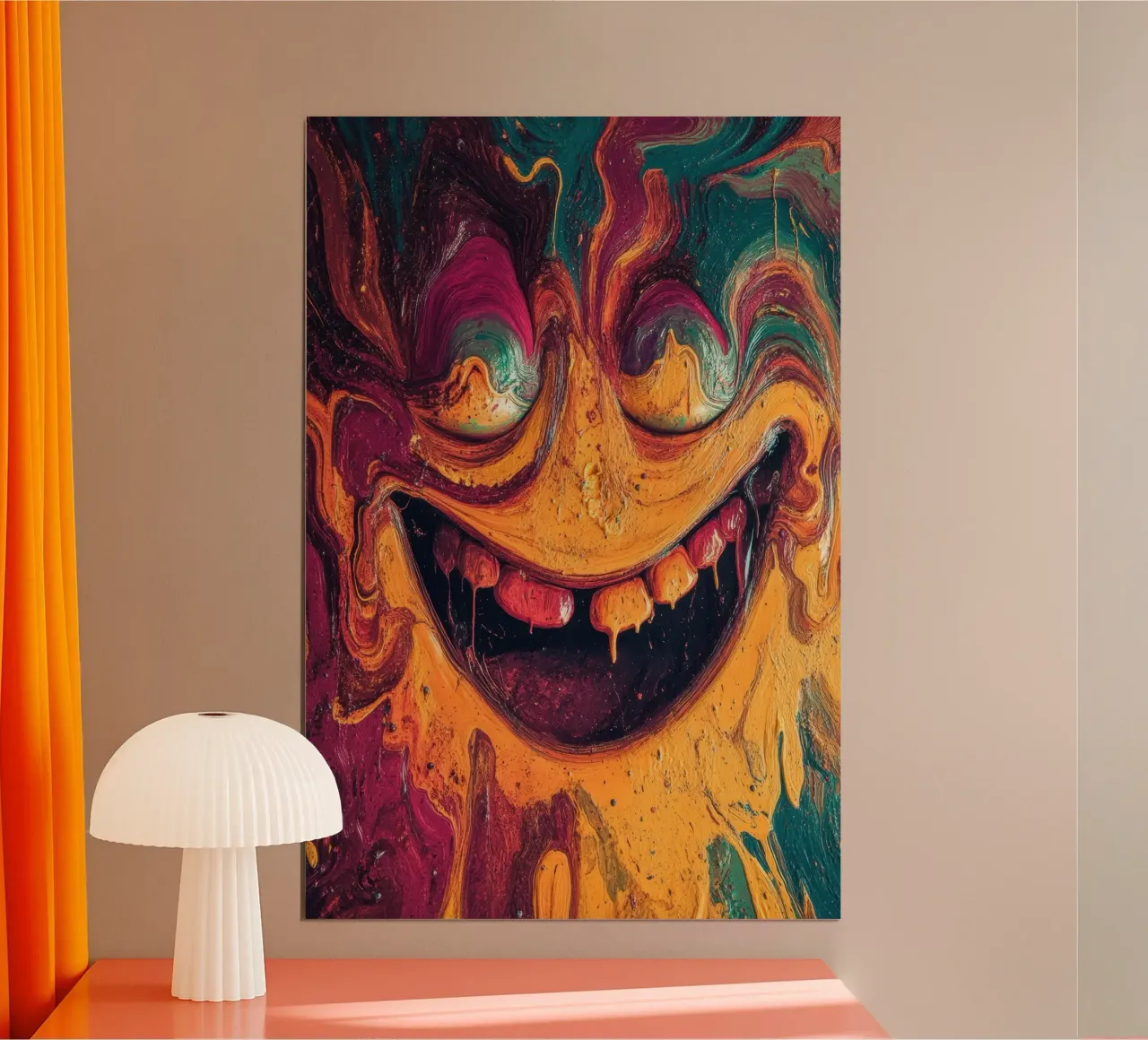 Grin poster van Art Unleashed