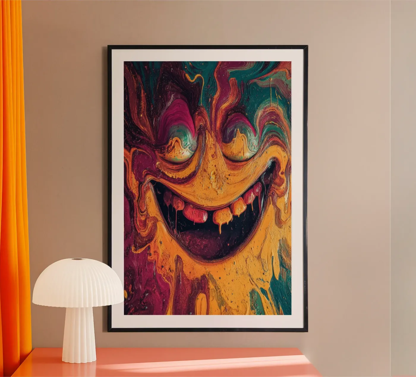 Grin poster van Art Unleashed