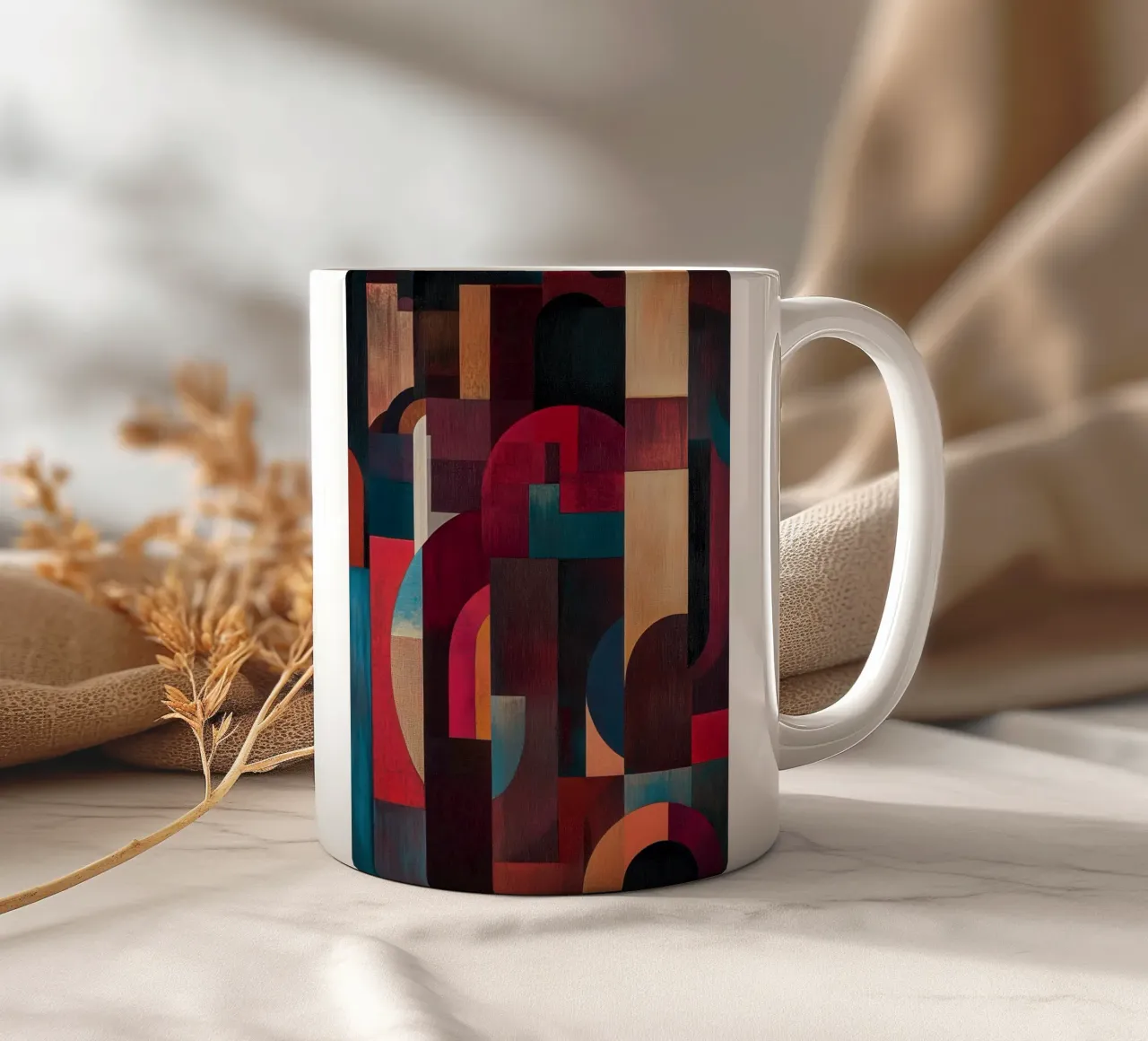 Fields ceramic mug by Art Unleashed