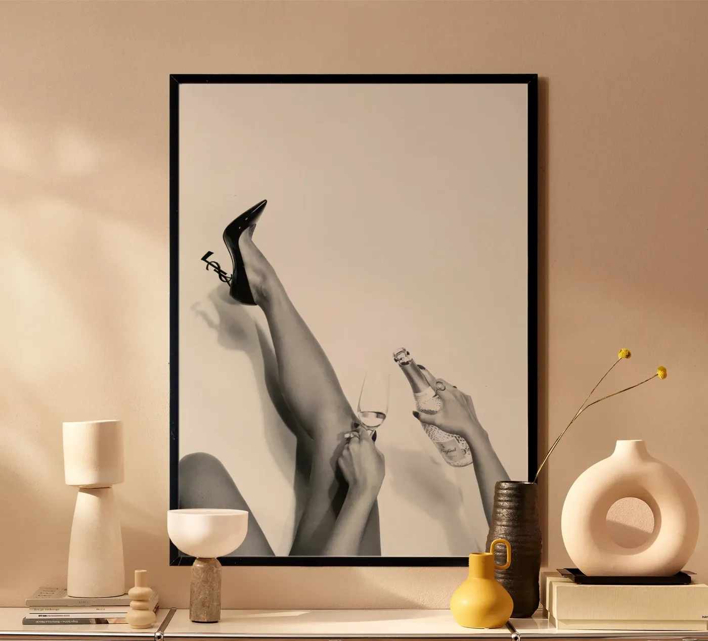 Champagne Refill poster by memory in photograph