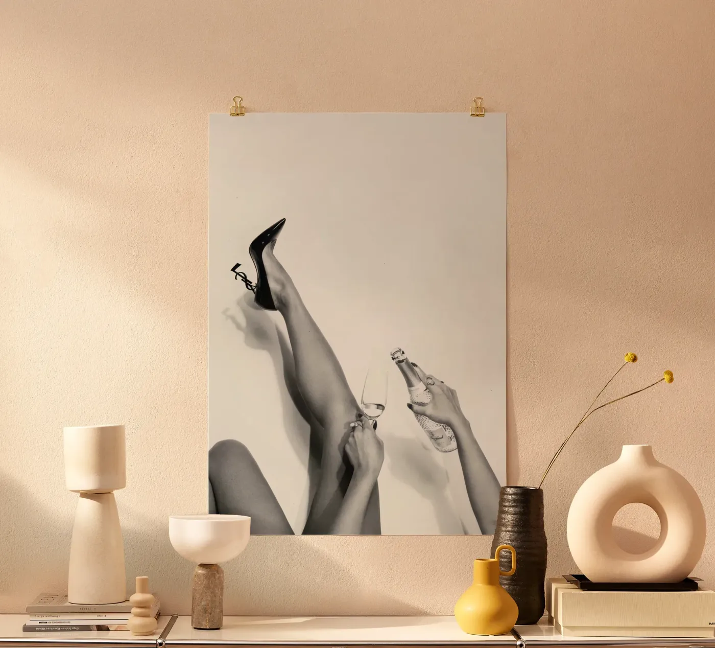 Champagne Refill poster by memory in photograph
