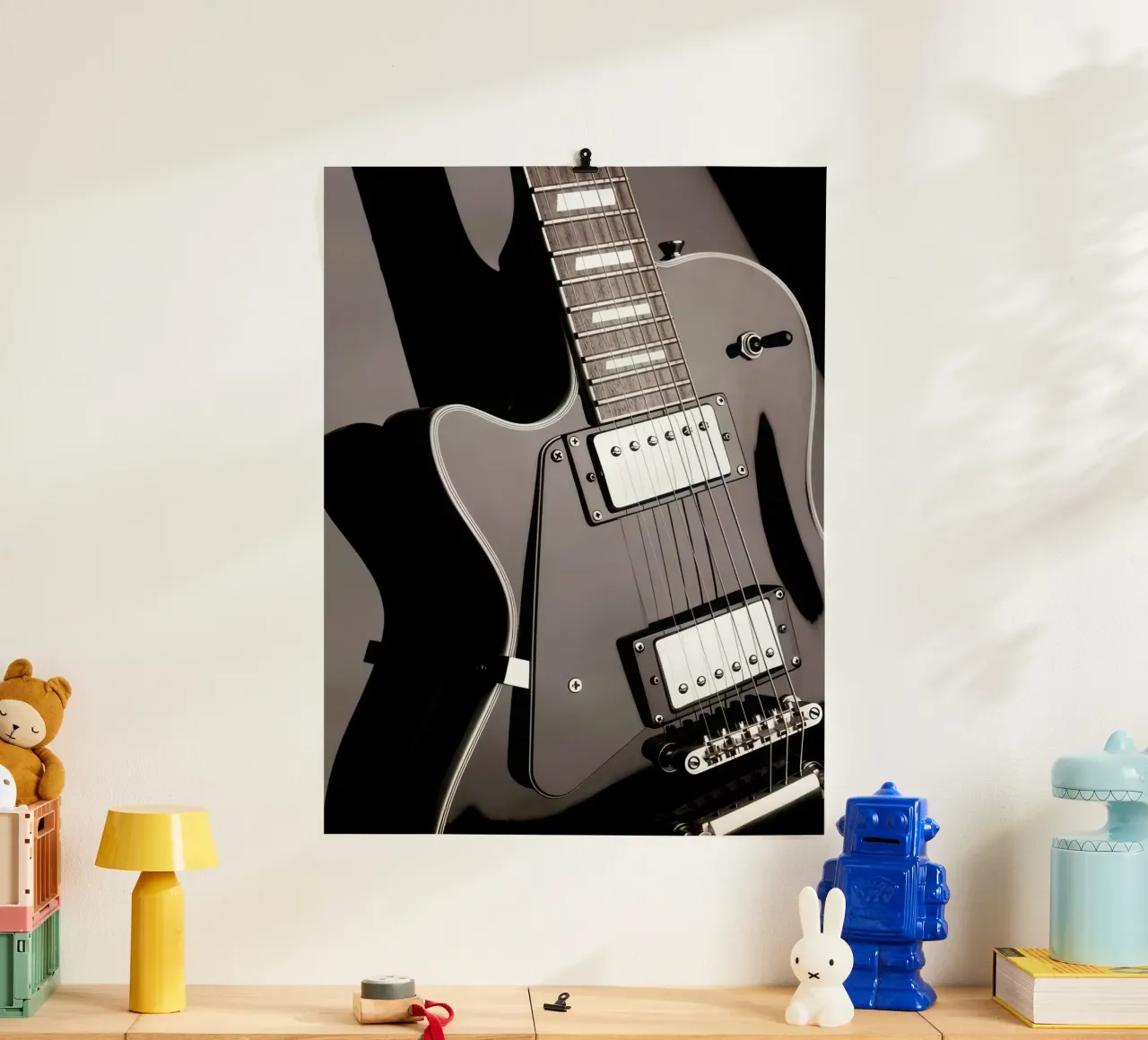 Chitarra nera poster da memory in photograph