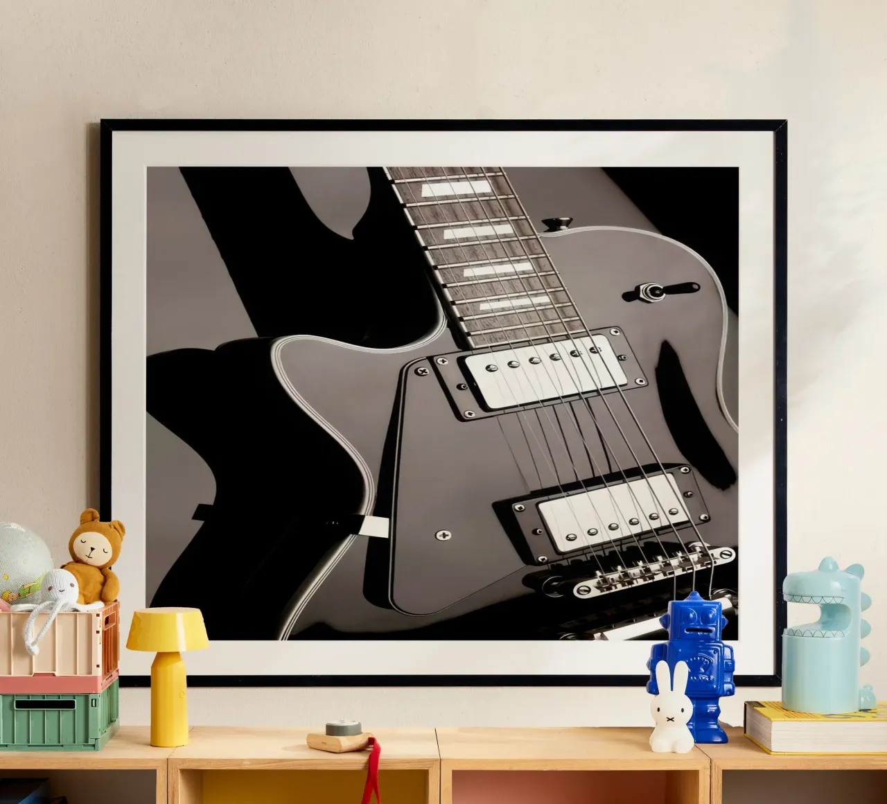 Chitarra nera poster da memory in photograph