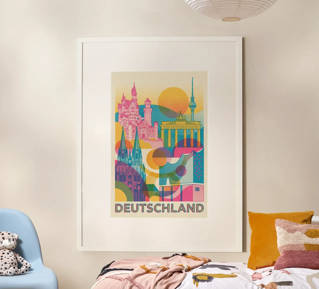 Deutschland Vintage Art Deco Poster Poster von CityPoster