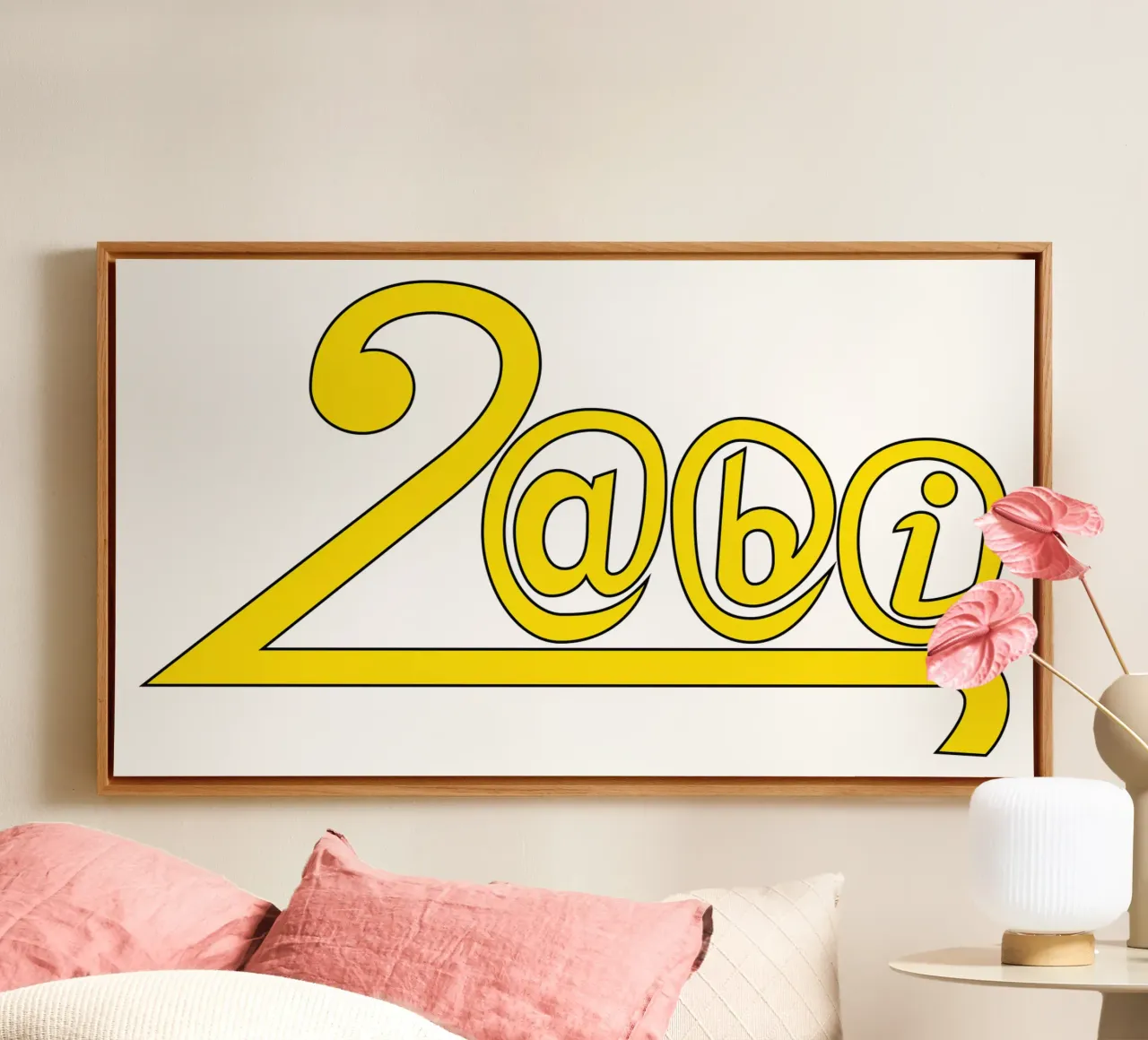 Abilogo 2000 (Original) Leinwand mit Schattenfugenrahmen von Kolleg St. Blasien