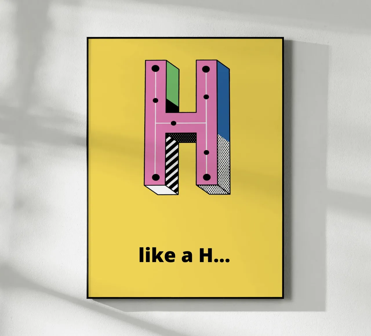 H come H... plexiglass da alphabetillustration