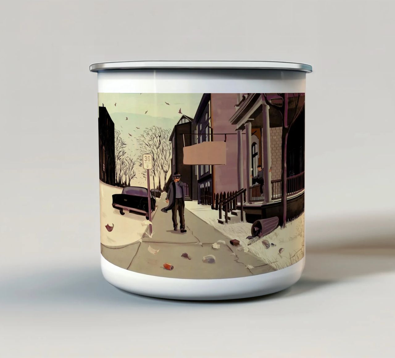 Underworld tazza in smalto da Giordano Poloni
