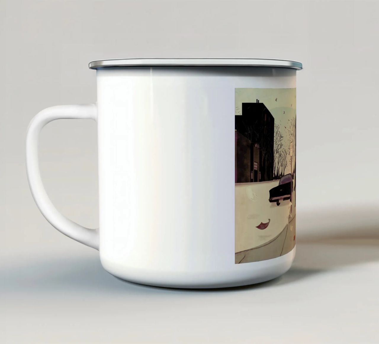 Underworld tazza in smalto da Giordano Poloni