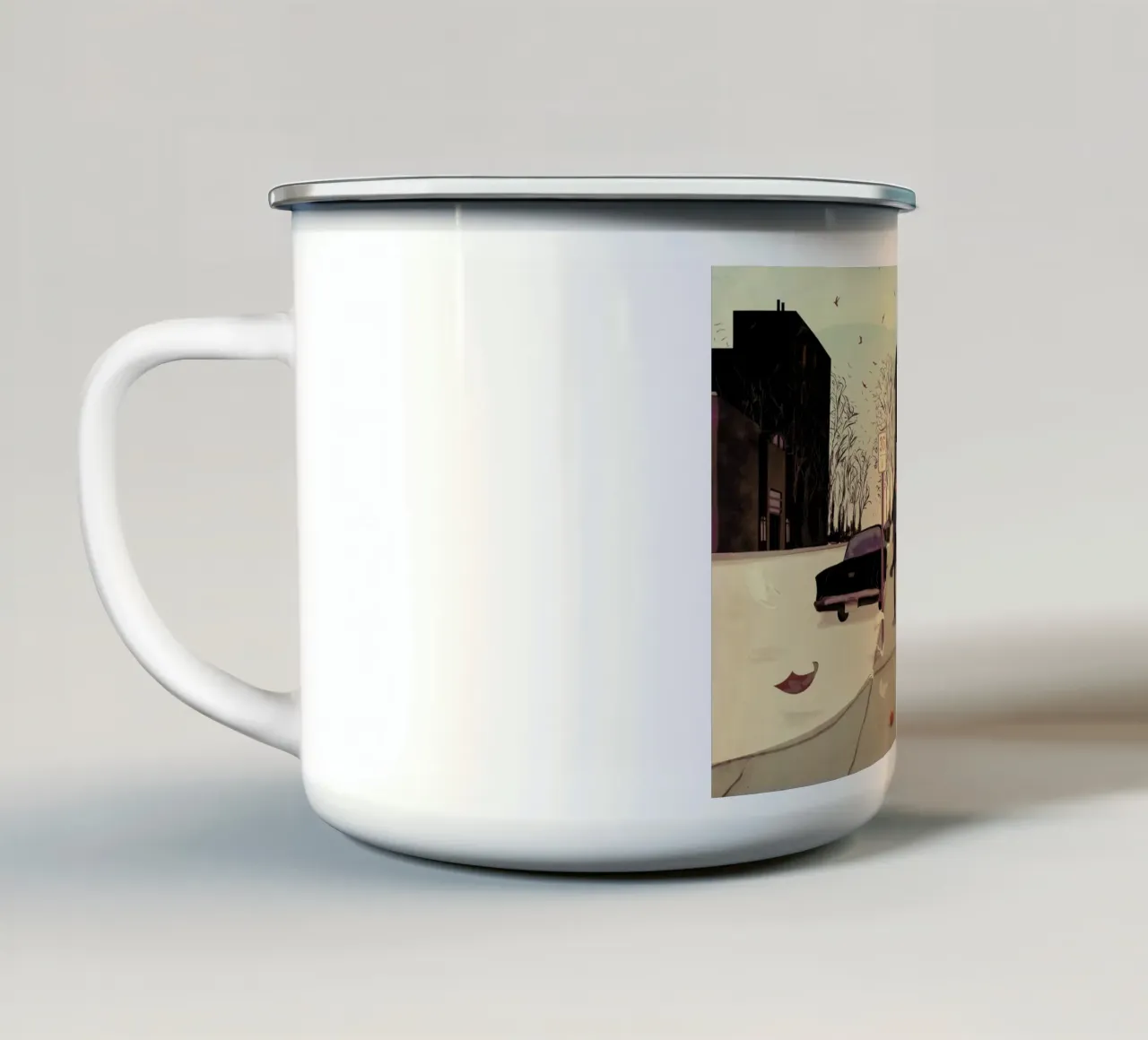 Underworld tazza in smalto da Giordano Poloni