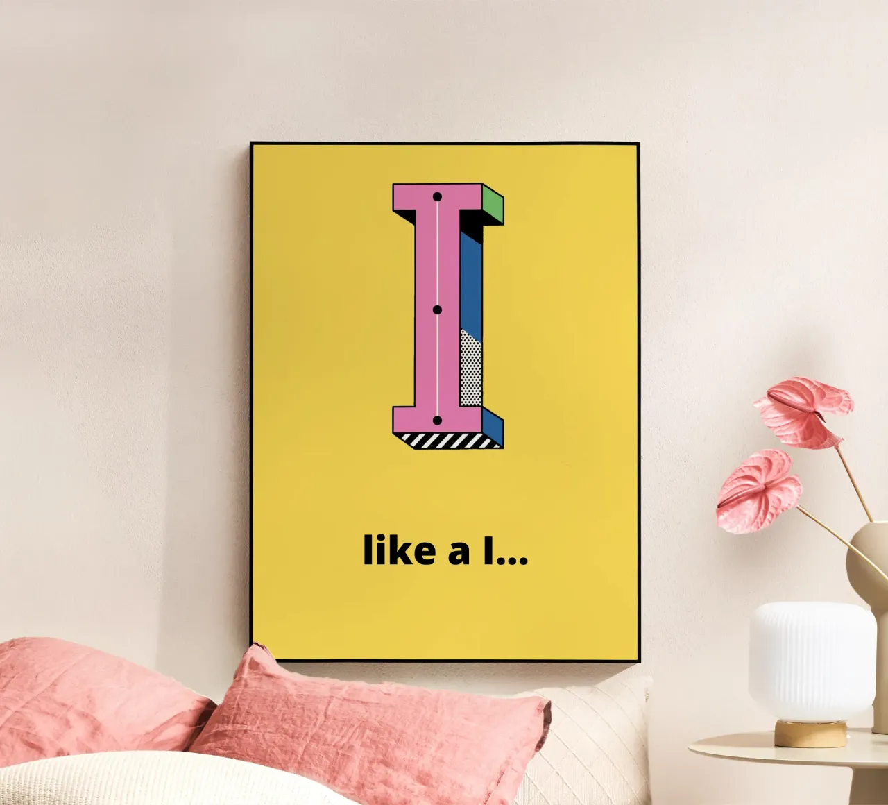 I like a I... plexiglass da alphabetillustration