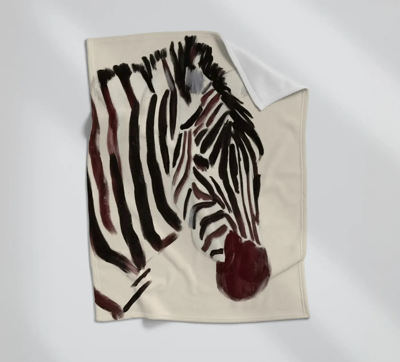 Zebra fleece blanket by dada22