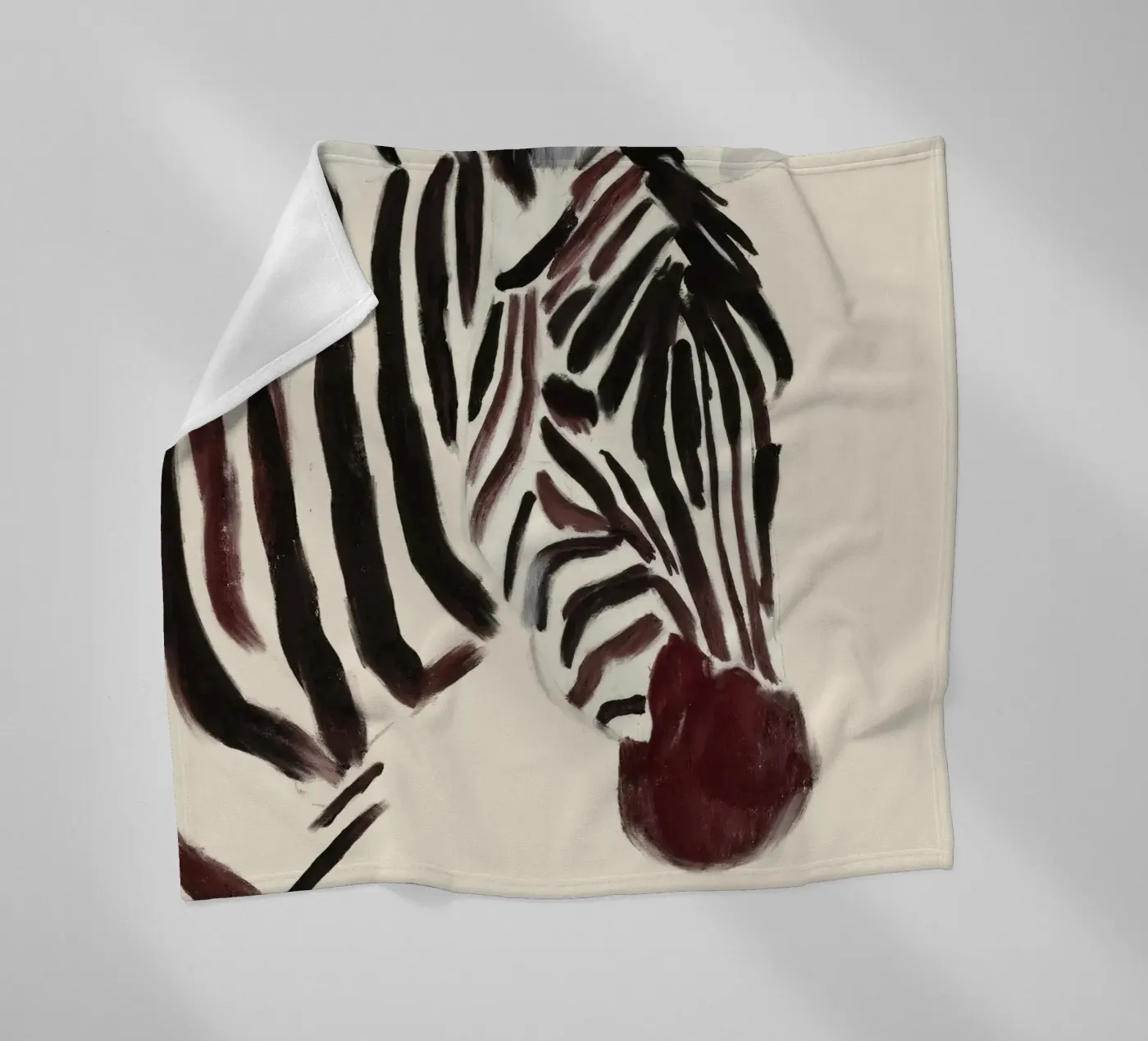 Zebra fleece blanket by dada22
